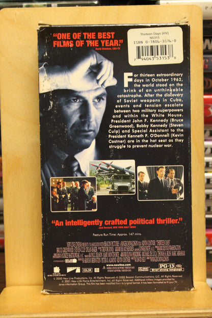 Thirteen Days VHS