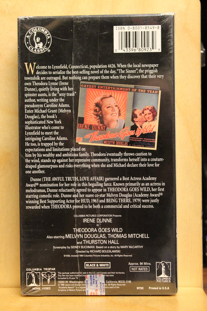 Theodora Goes Wild VHS