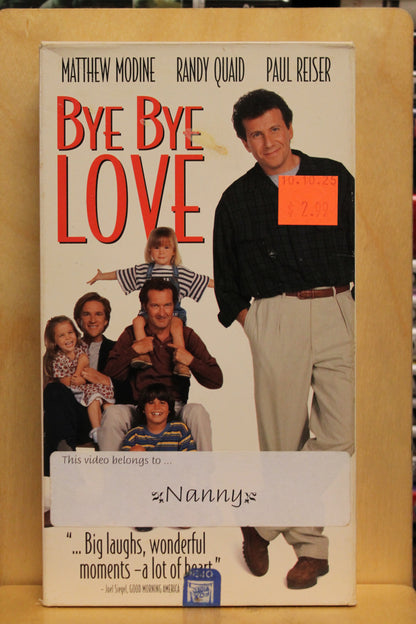 Bye Bye Love VHS