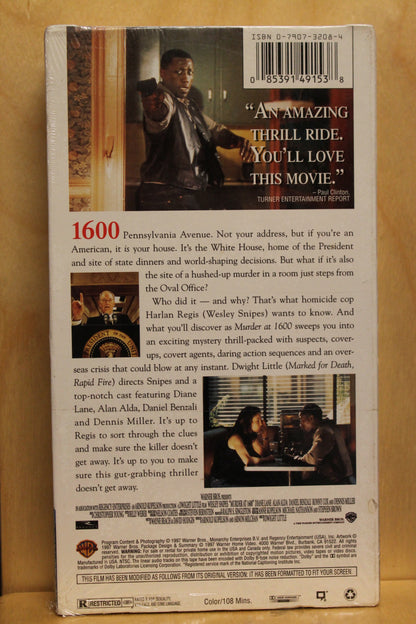 Murder at 1600 VHS