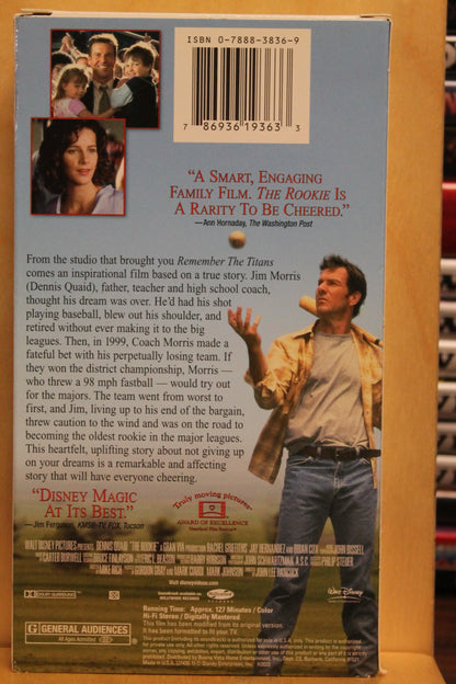 The Rookie VHS
