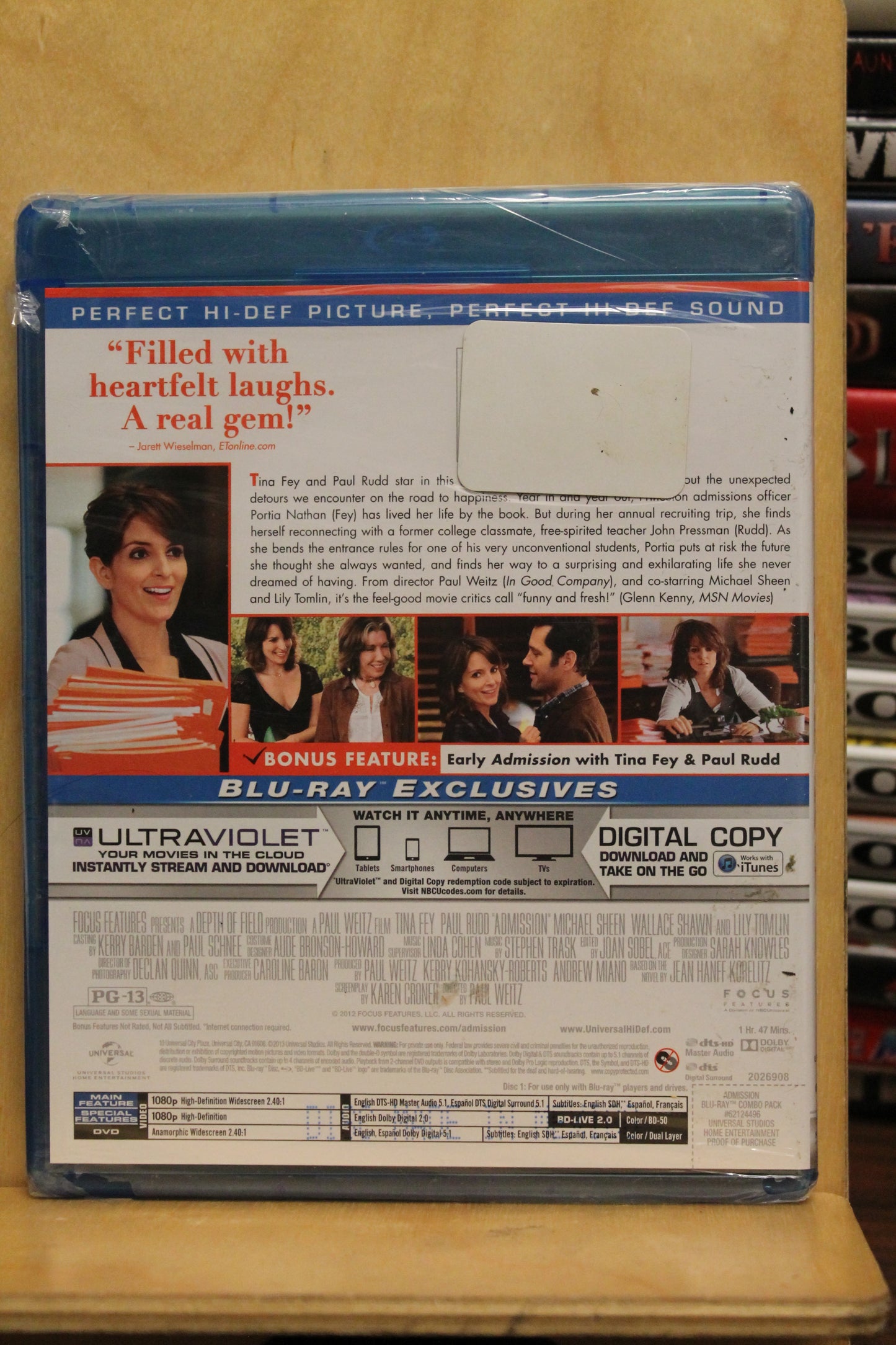 Admission Blu-ray