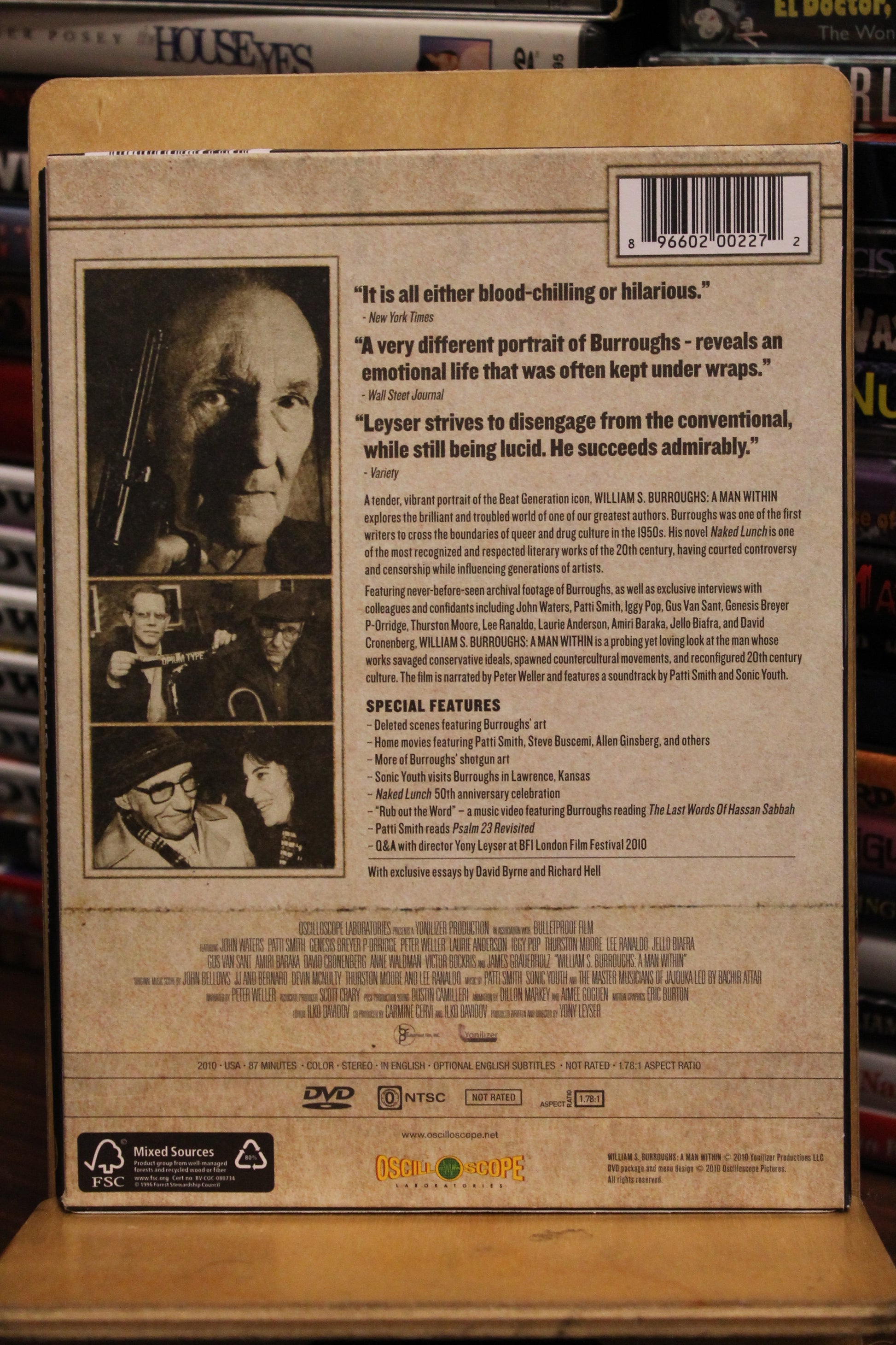 William S. Burroughs: A Man Within DVD