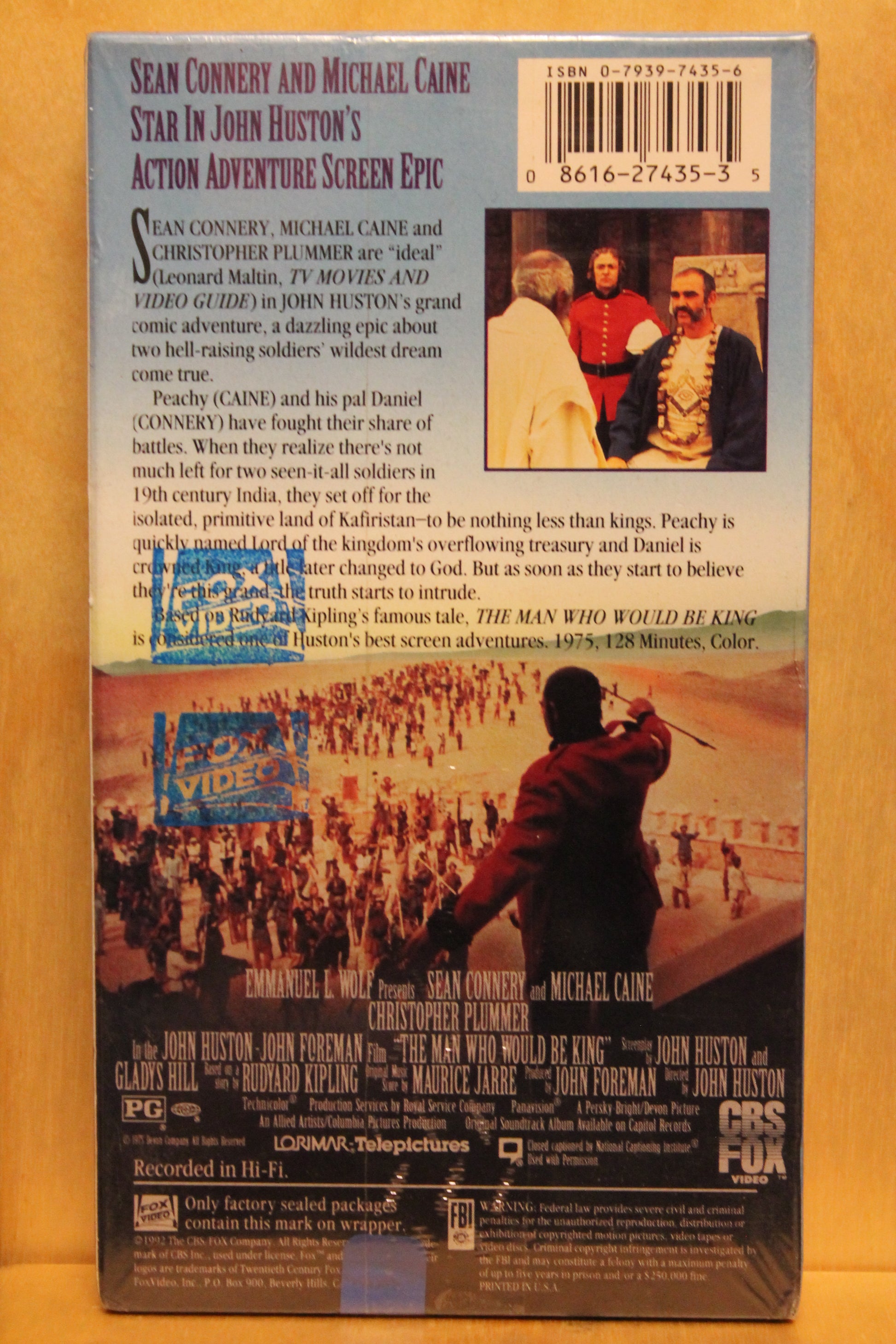 The Man Who Would Be King VHS