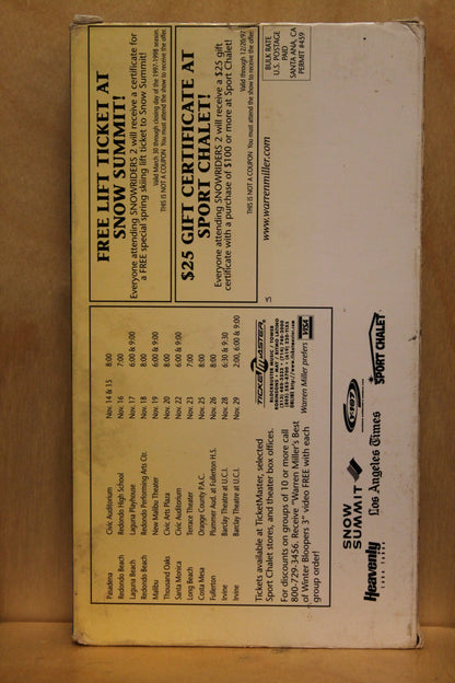 Warren Miller's Snowriders 2 VHS