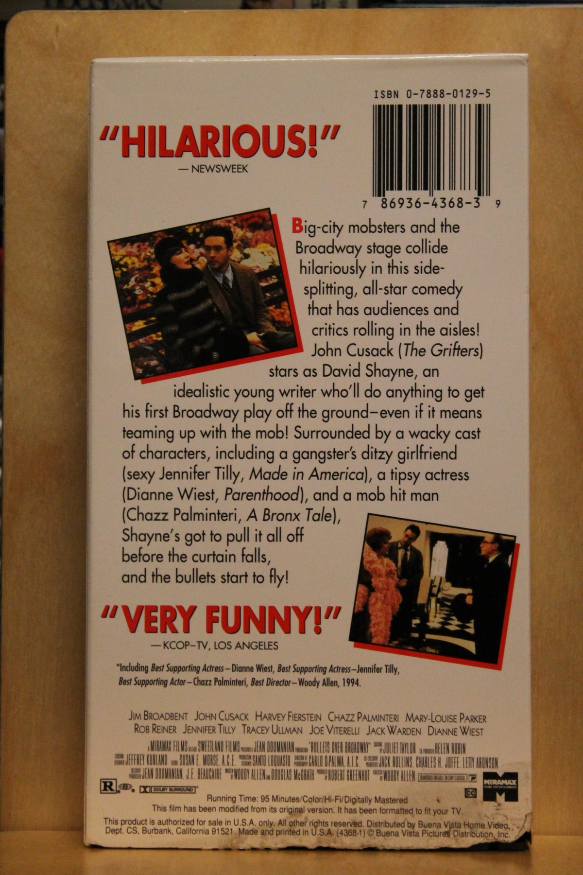 Bullets Over Broadway VHS