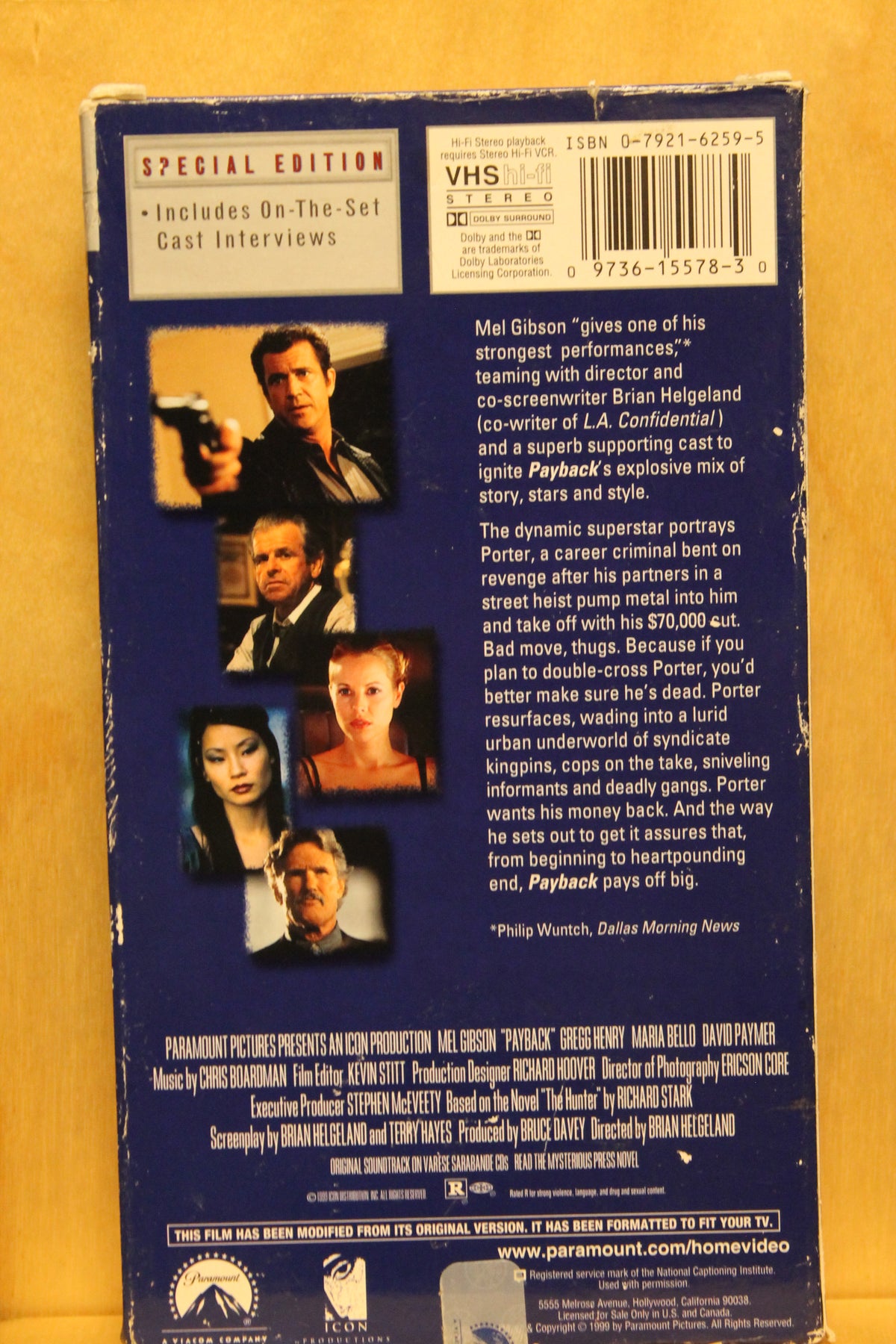 Payback VHS
