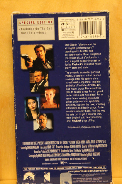 Payback VHS