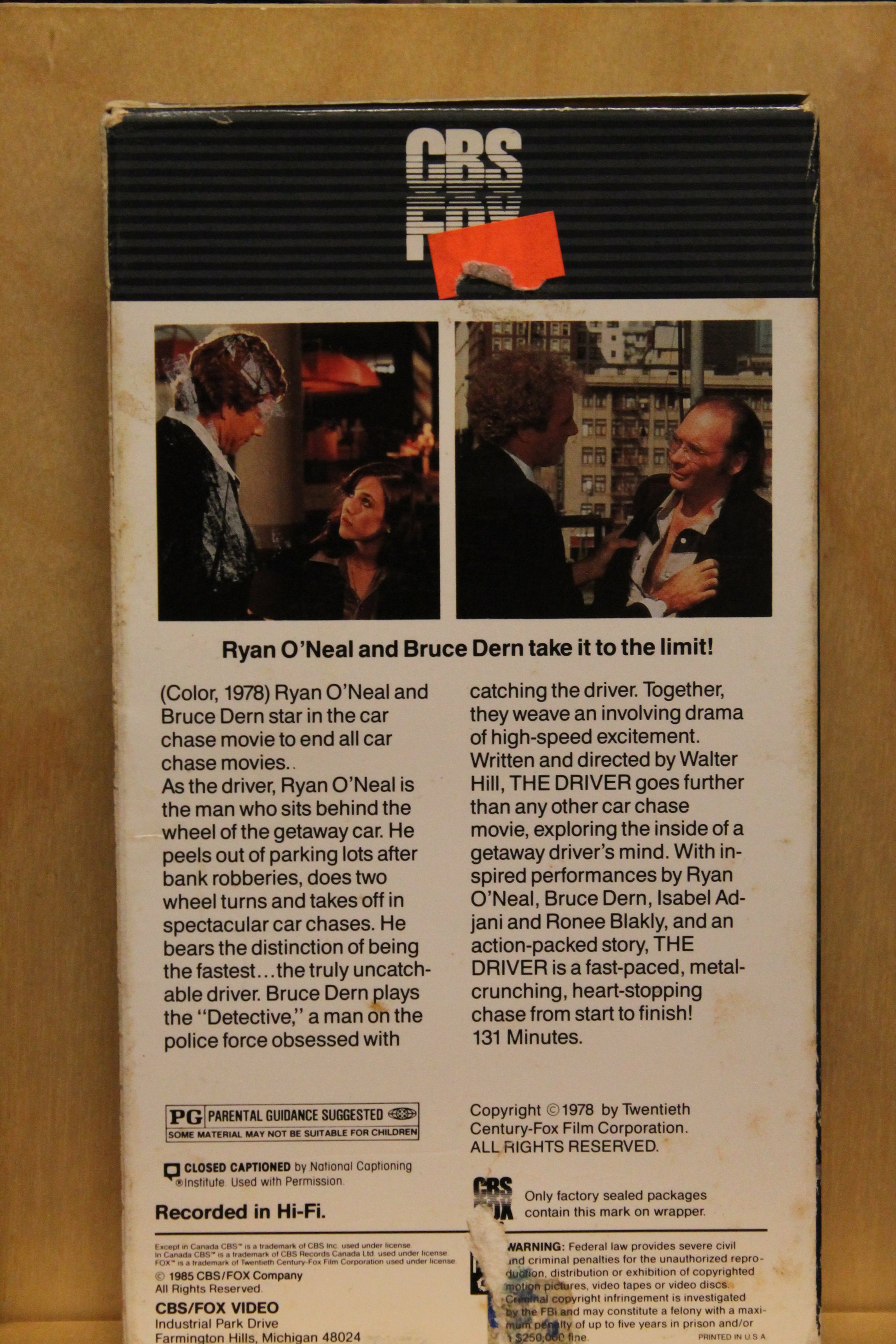 The Driver VHS