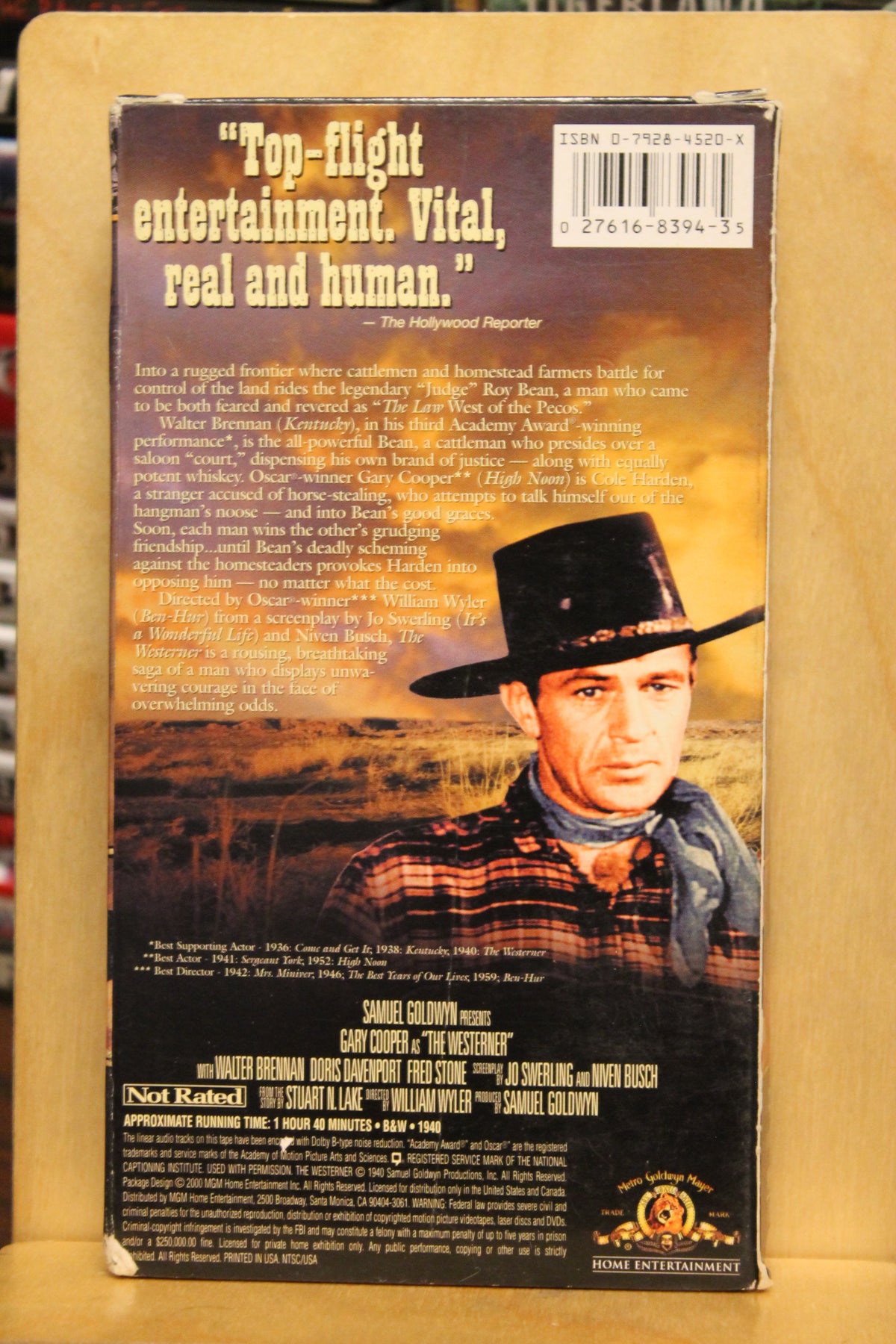 The Westerner VHS