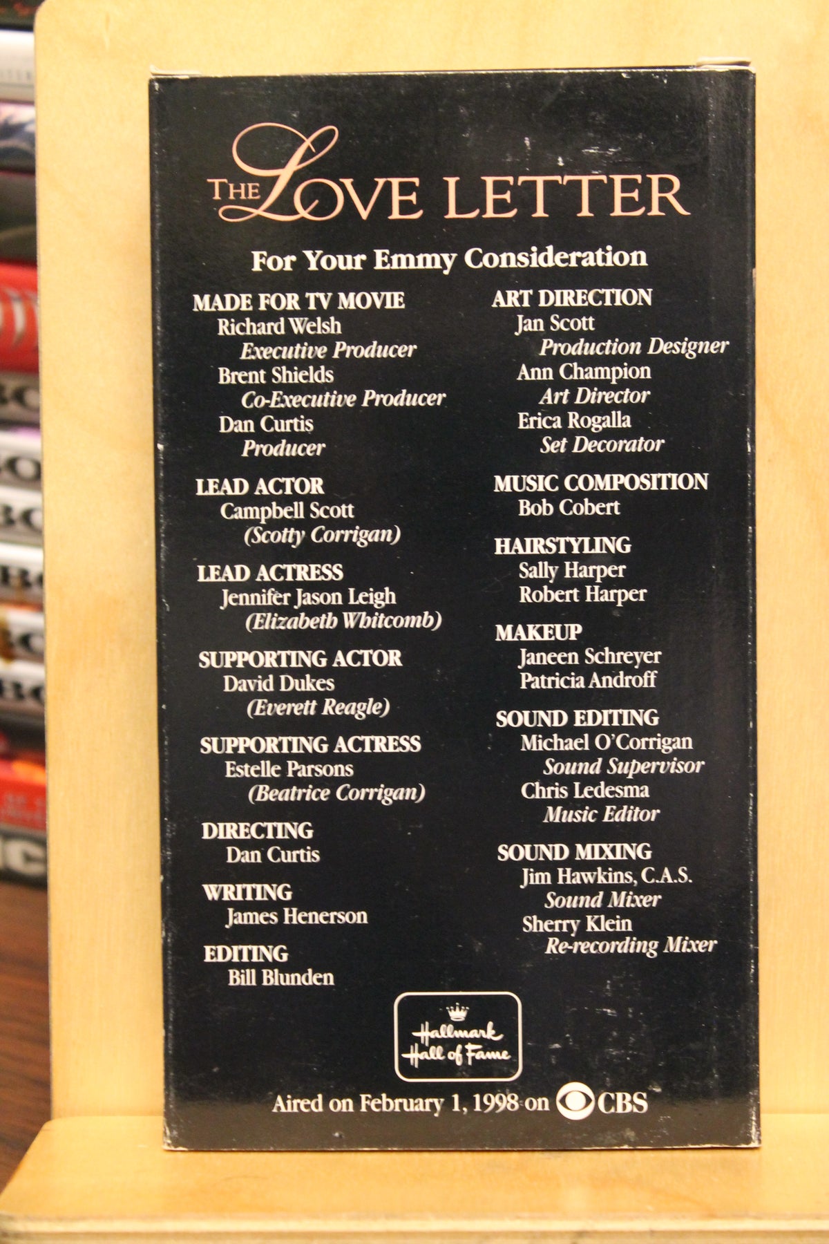 The Love Letter VHS