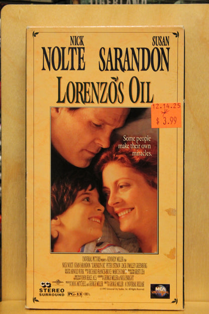 Lorenzo's Oil VHS