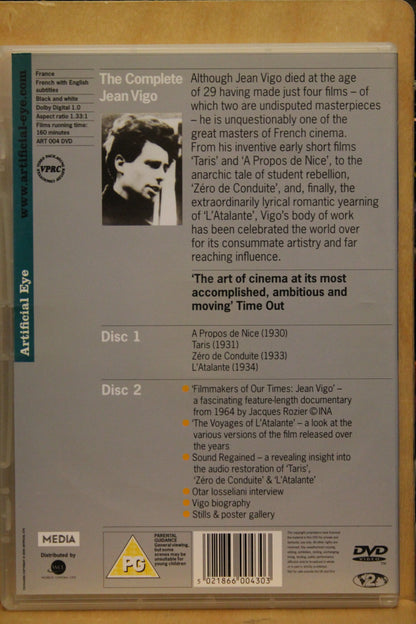 The Complete Jean Vigo DVD