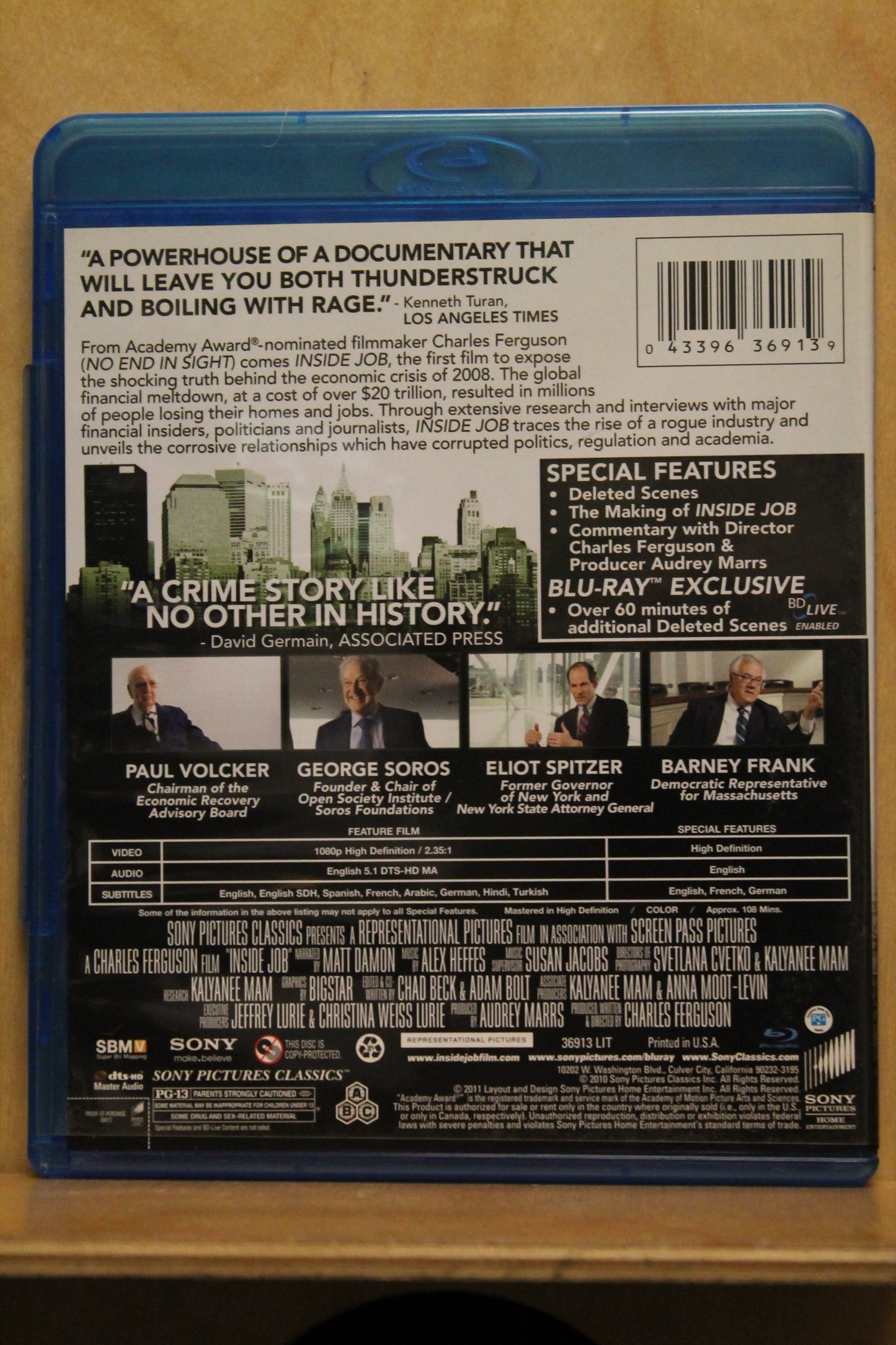 Inside Job Blu-ray