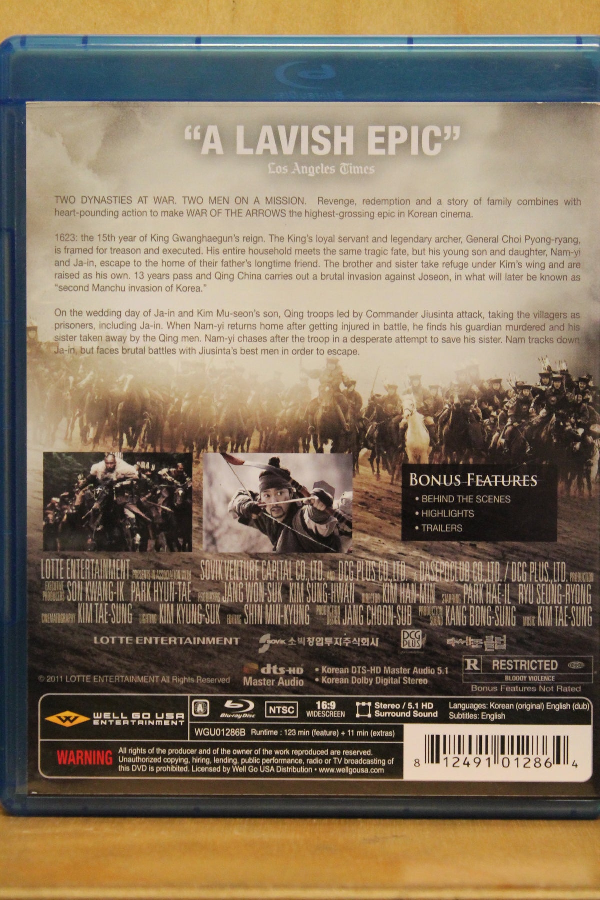 War of the Arrows Blu-ray