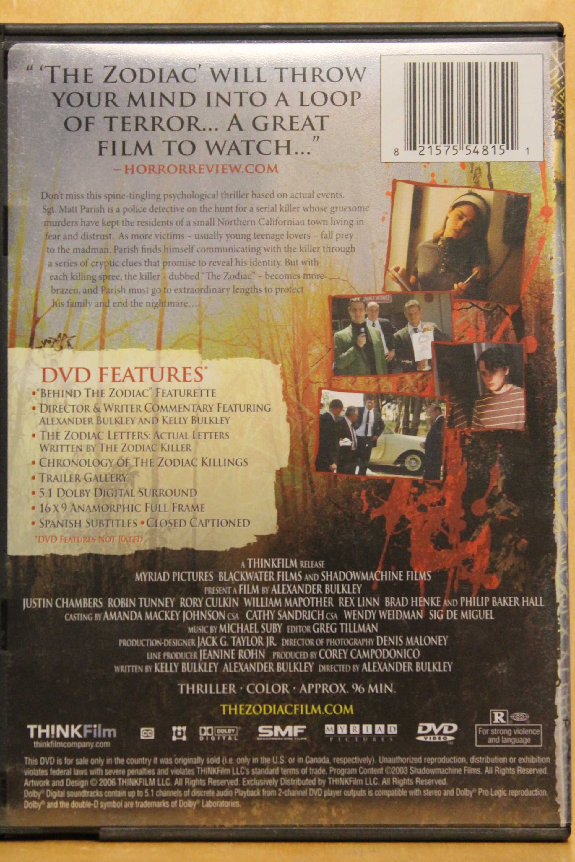 The Zodiac DVD