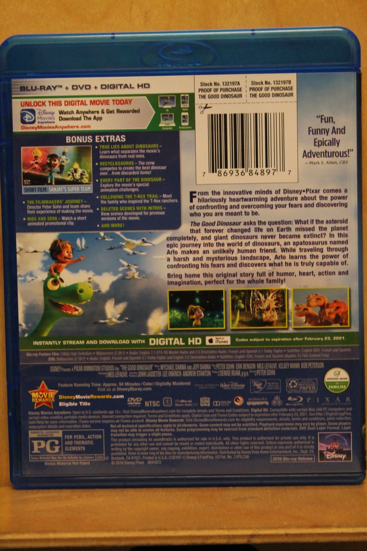 The Good Dinosaur Blu-ray
