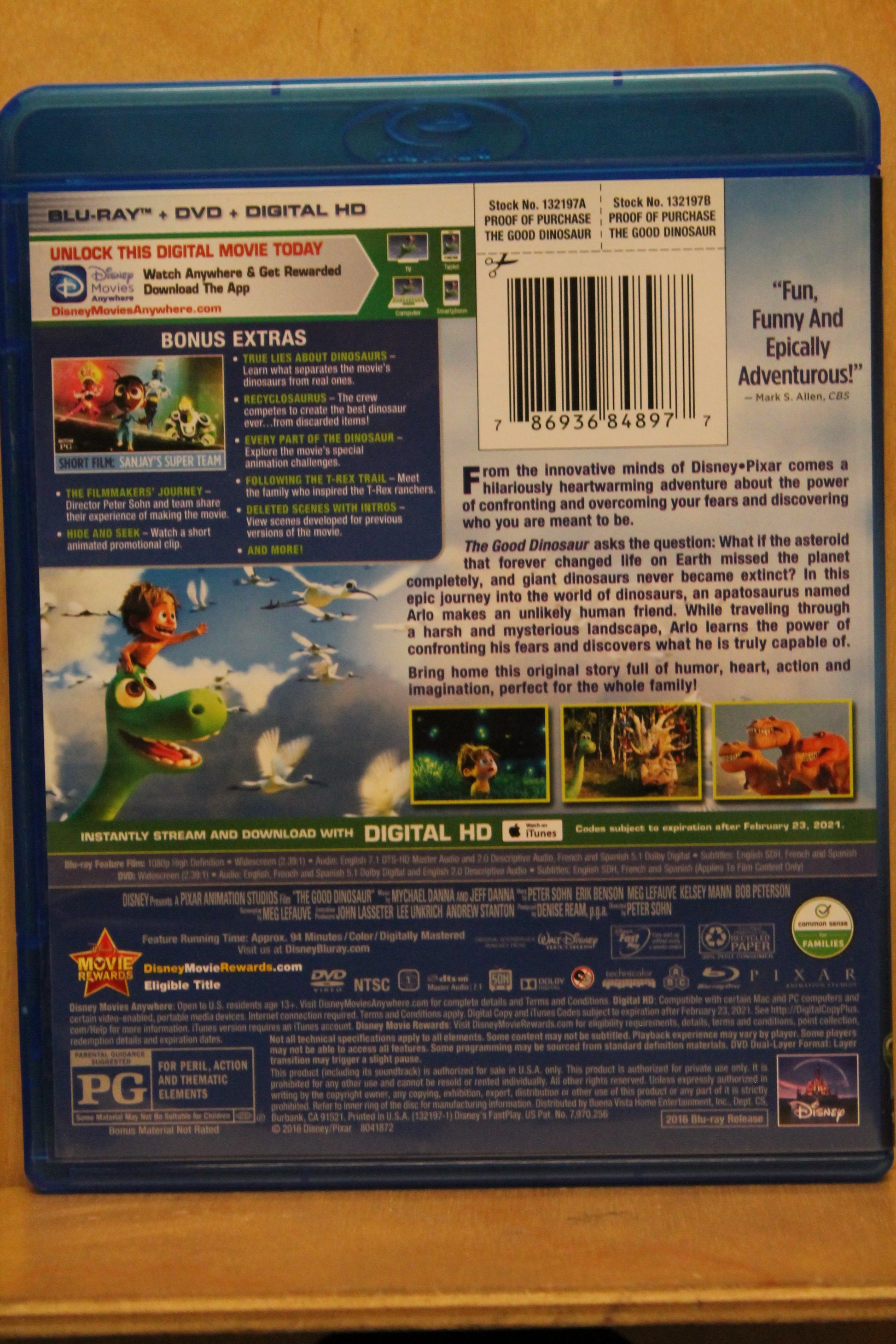 The Good Dinosaur Blu-ray