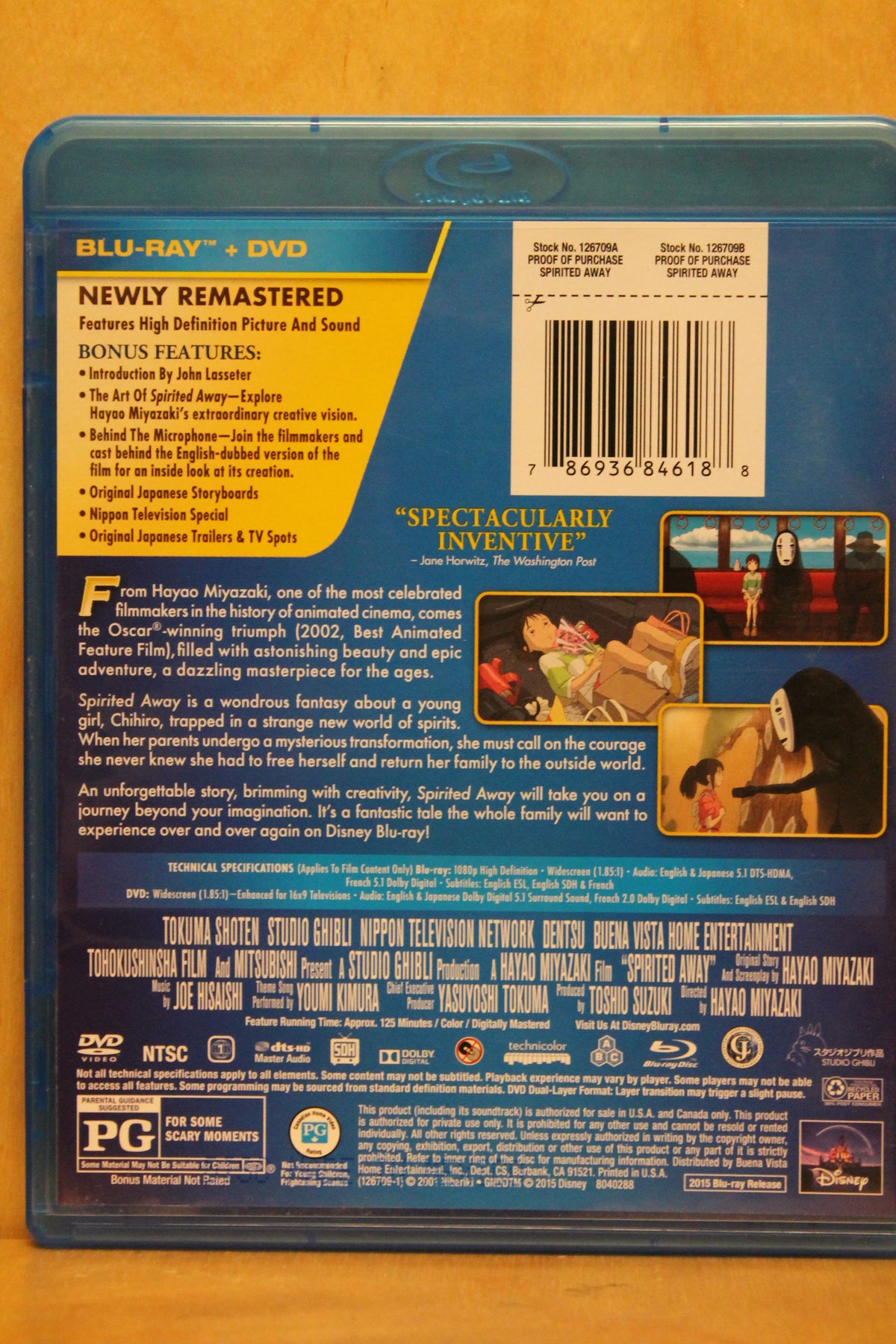 Spirited Away Blu-ray