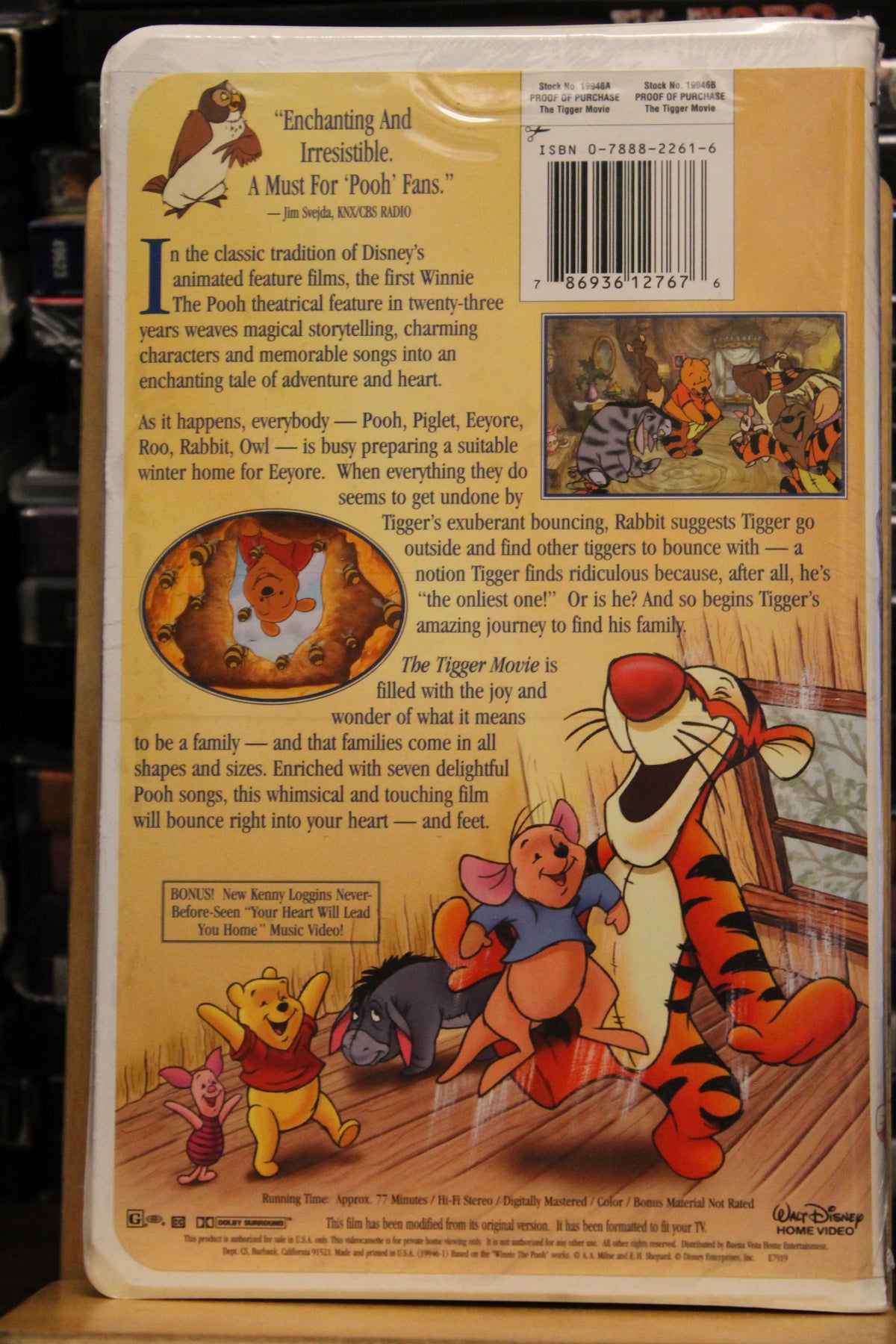 The Tigger Movie VHS