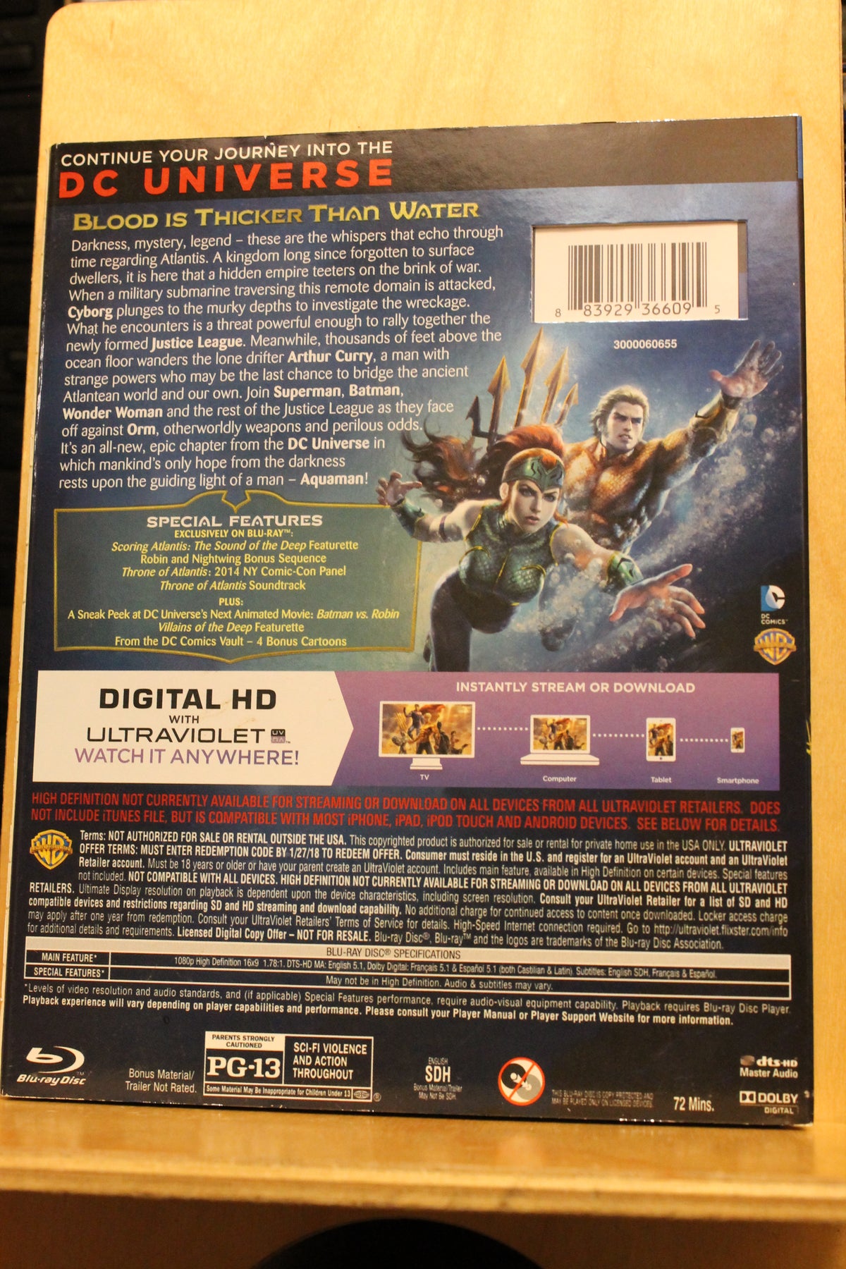 Justice League: Throne of Atlantis Blu-ray