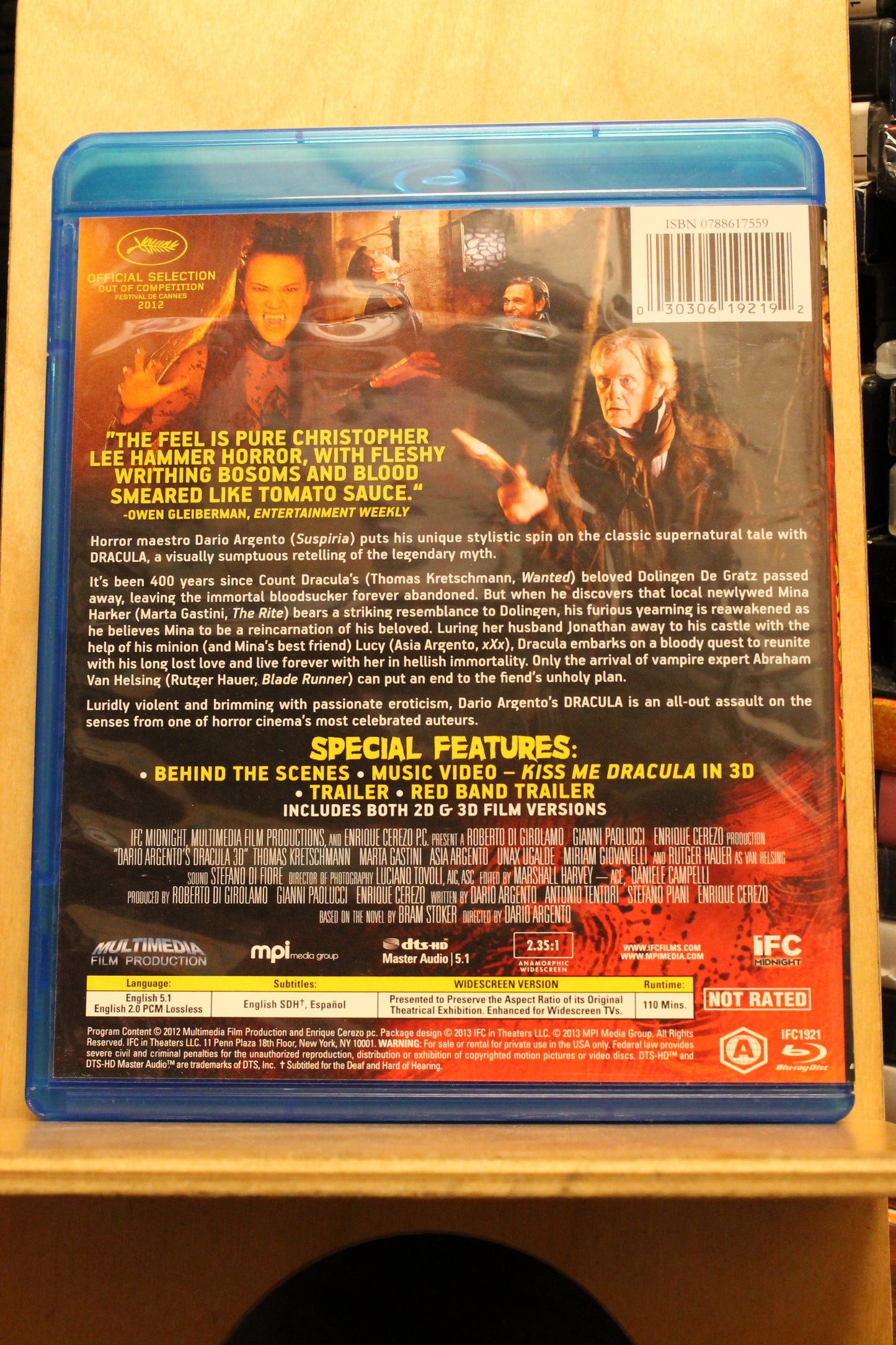 Dracula 3D Blu-ray