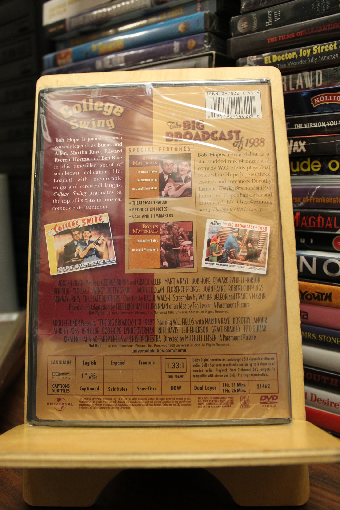 College Swing / The Big Broadcast of 1938 DVD