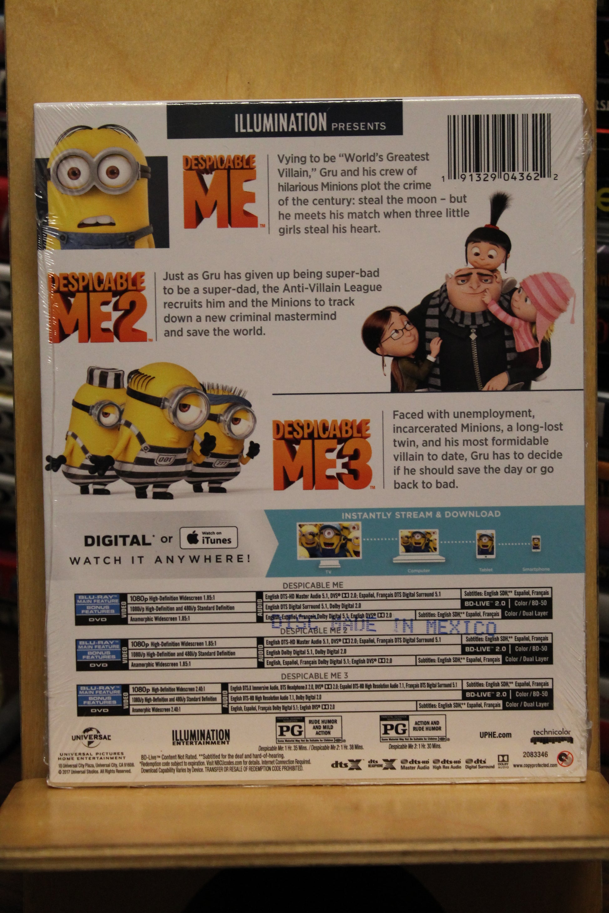 Despicable Me 3 Movie Collection Blu-ray