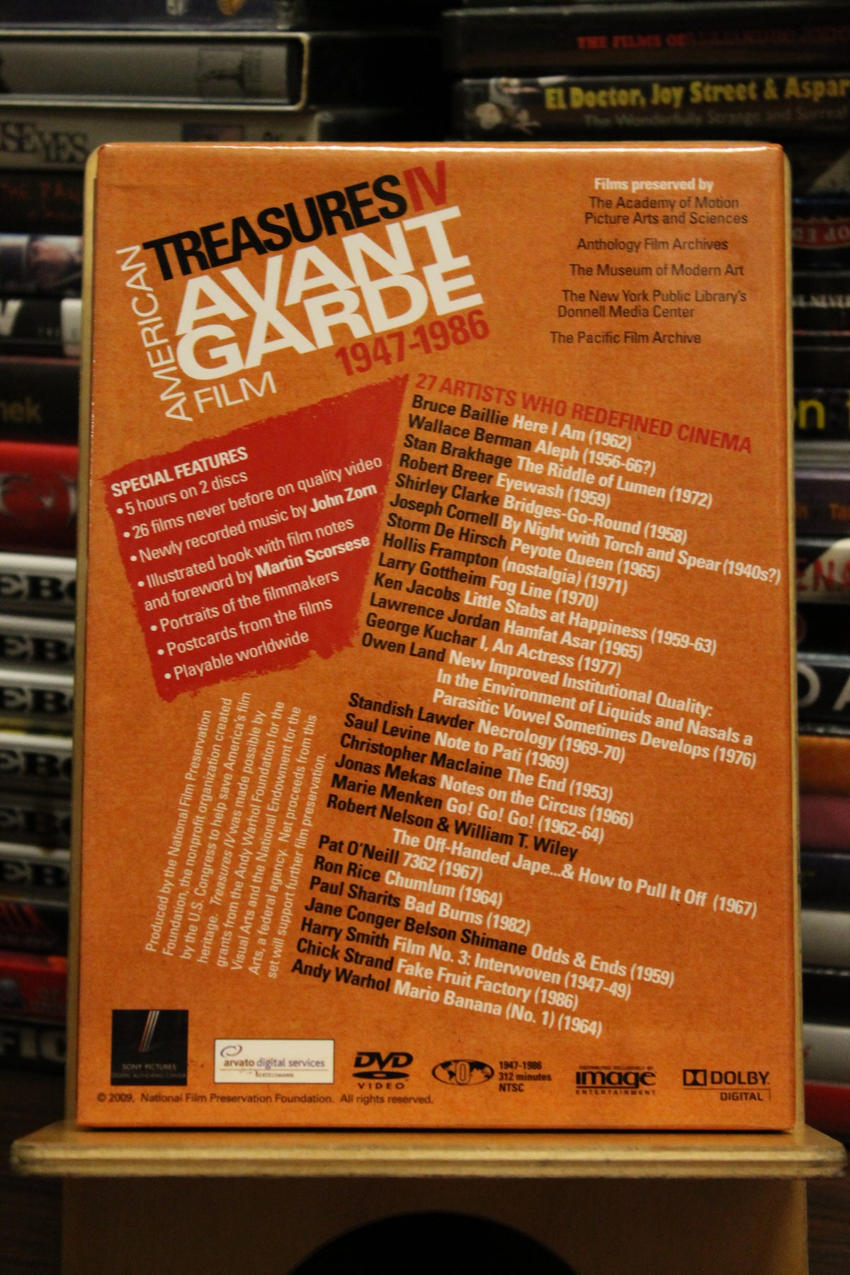 Treasures IV: American Avant-Garde Film, 1947-1986 DVD