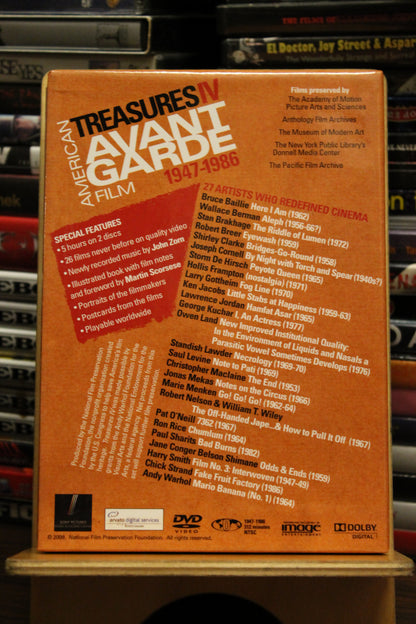 Treasures IV: American Avant-Garde Film, 1947-1986 DVD