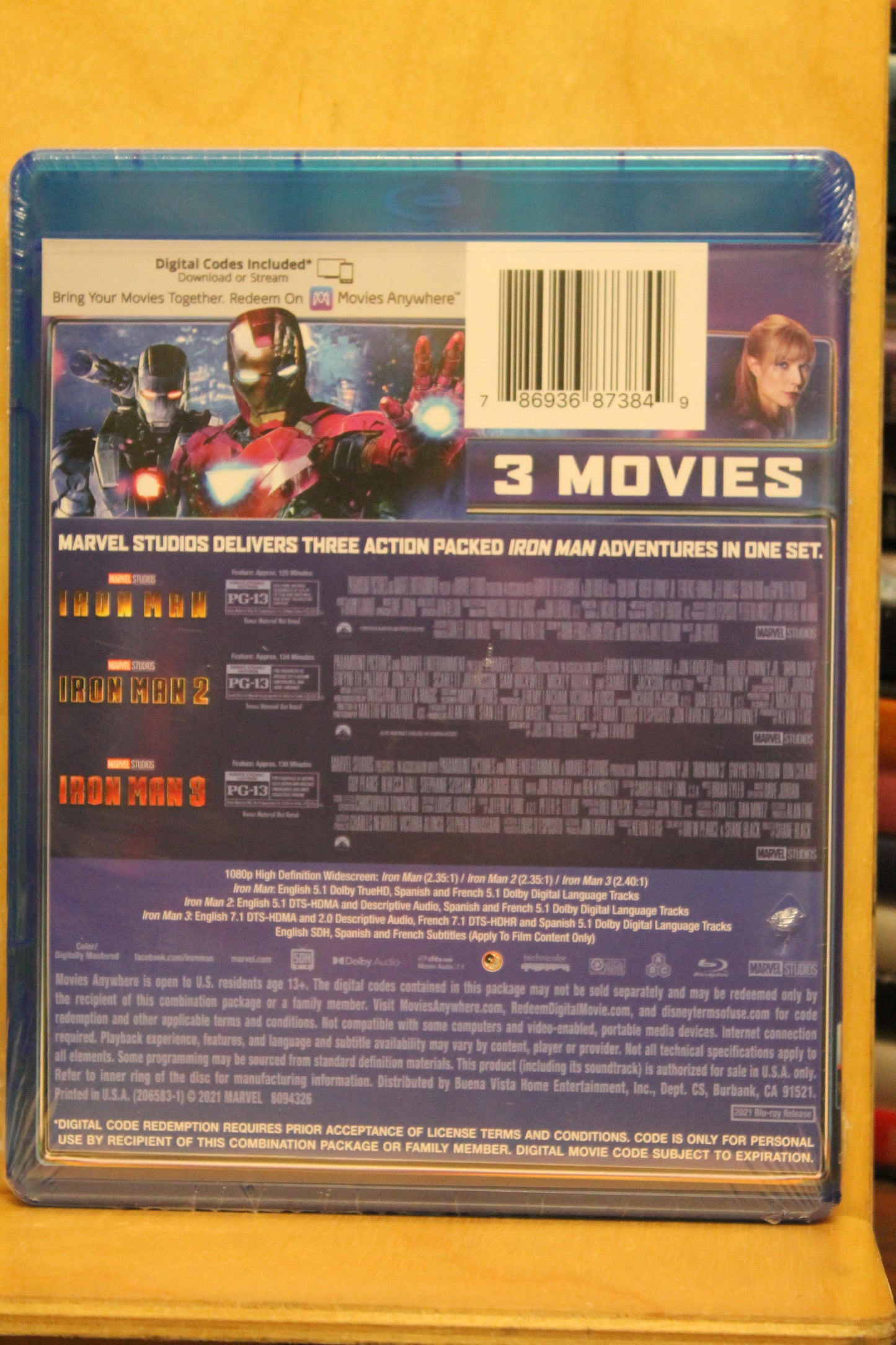 Iron Man 3-Movie Collection Blu-ray
