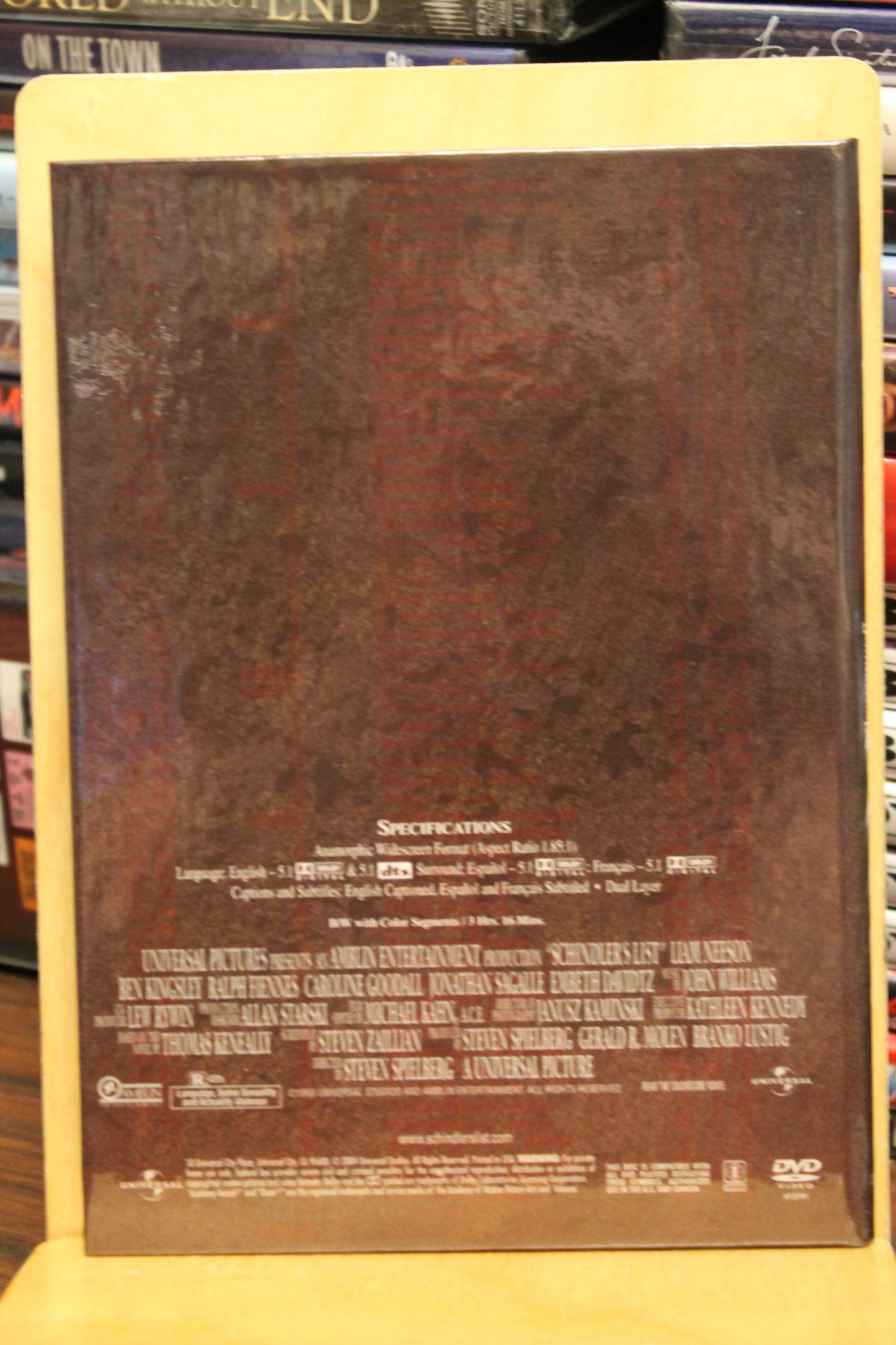 Schindler's List DVD