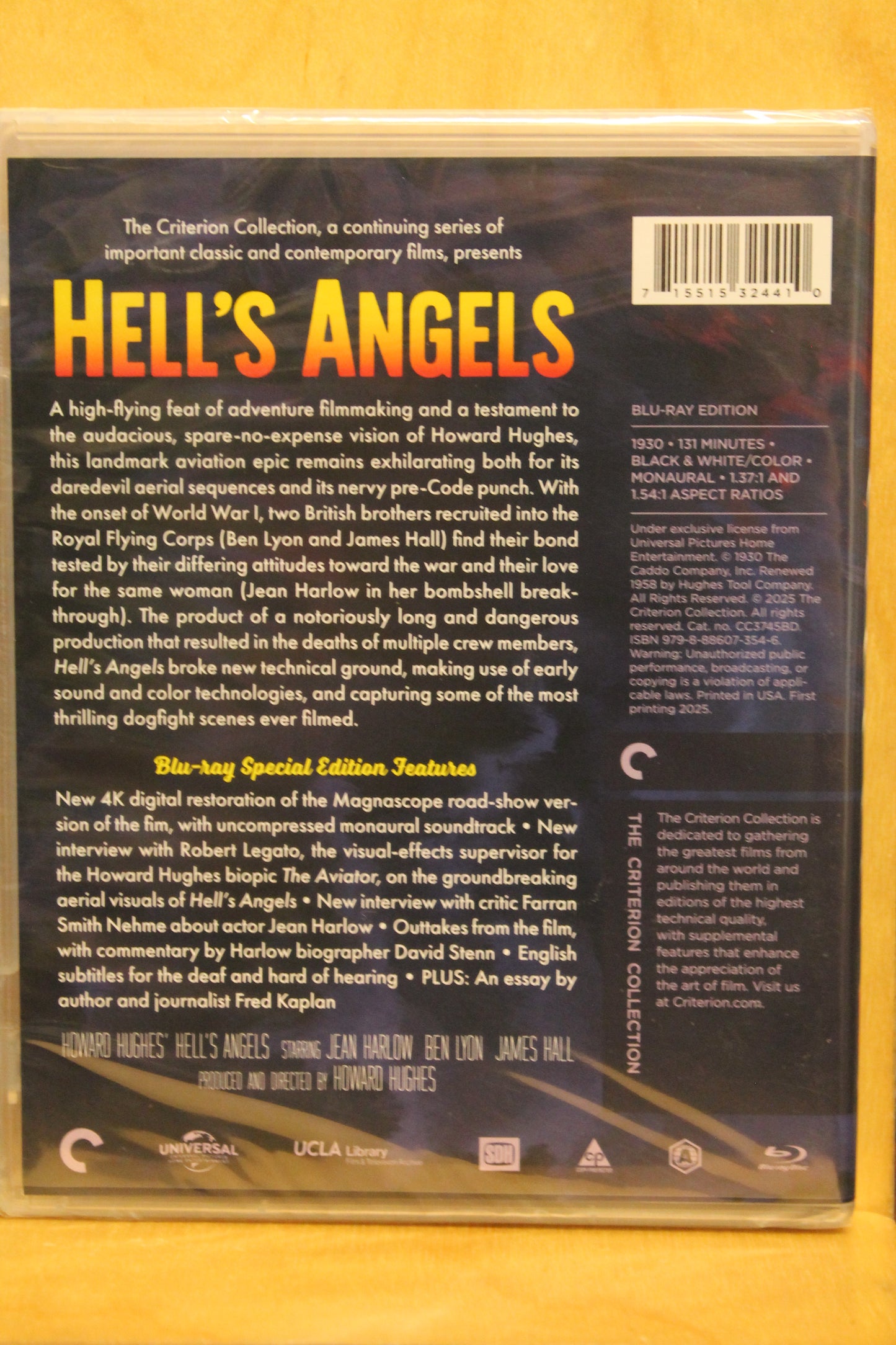 Hell's Angels Blu-ray