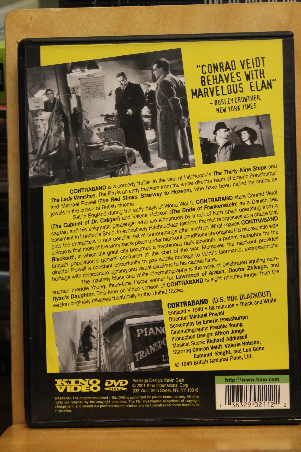 Contraband DVD