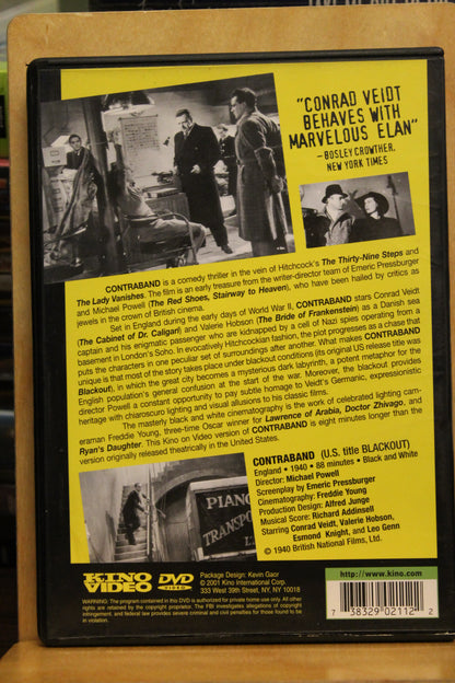 Contraband DVD