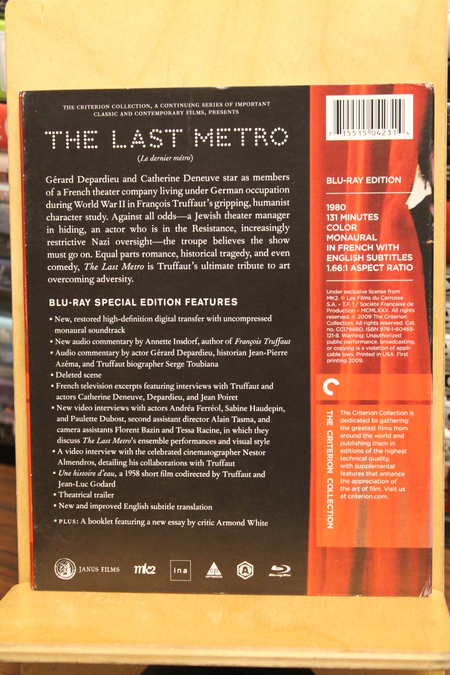 The Last Metro Blu-ray