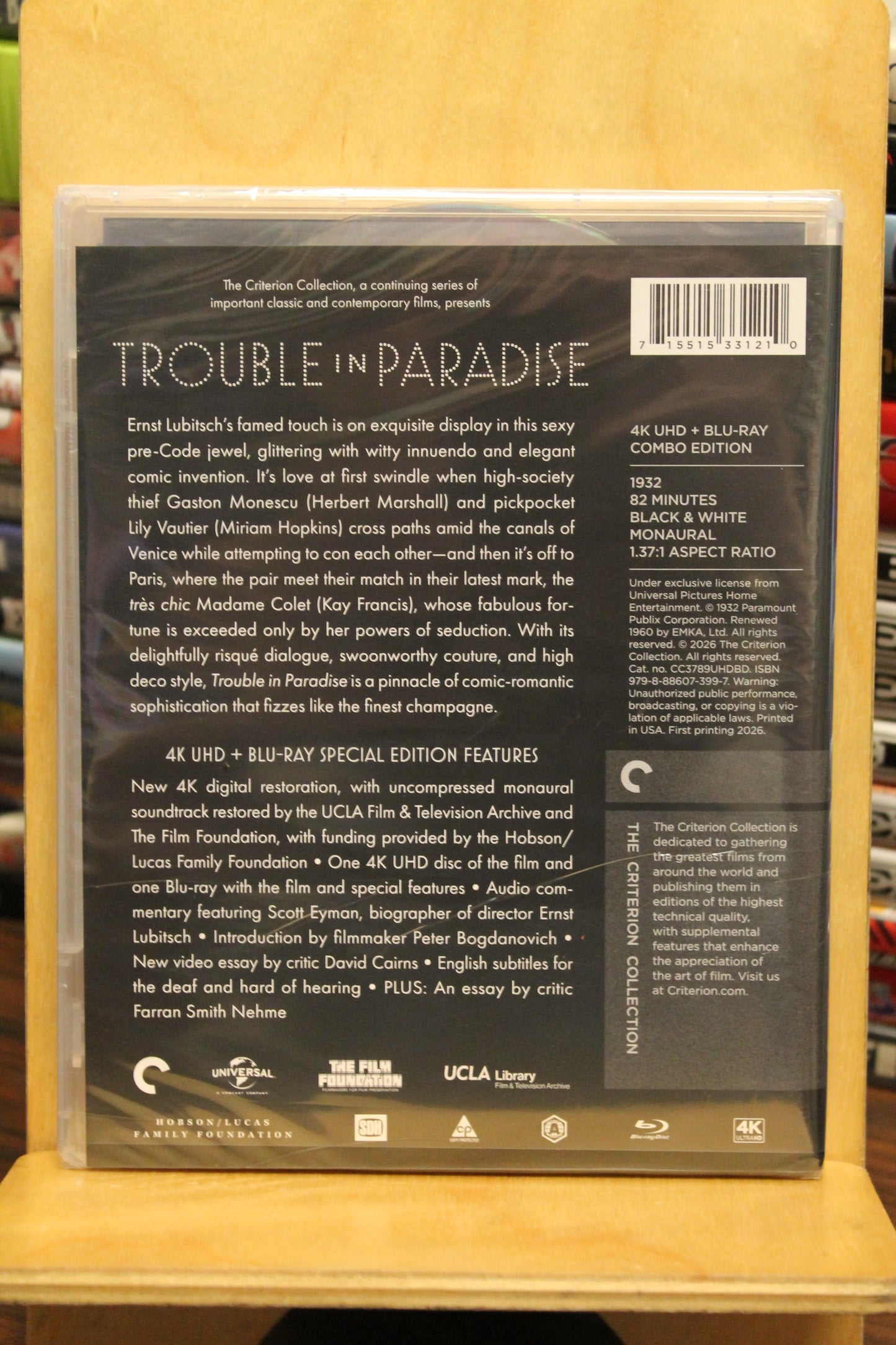 Trouble in Paradise 4K UHD