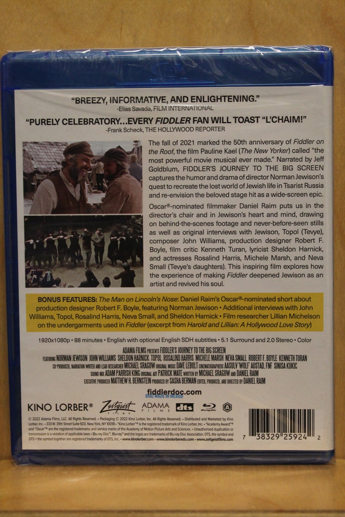Fiddler's Journey to the Big Screen Blu-ray