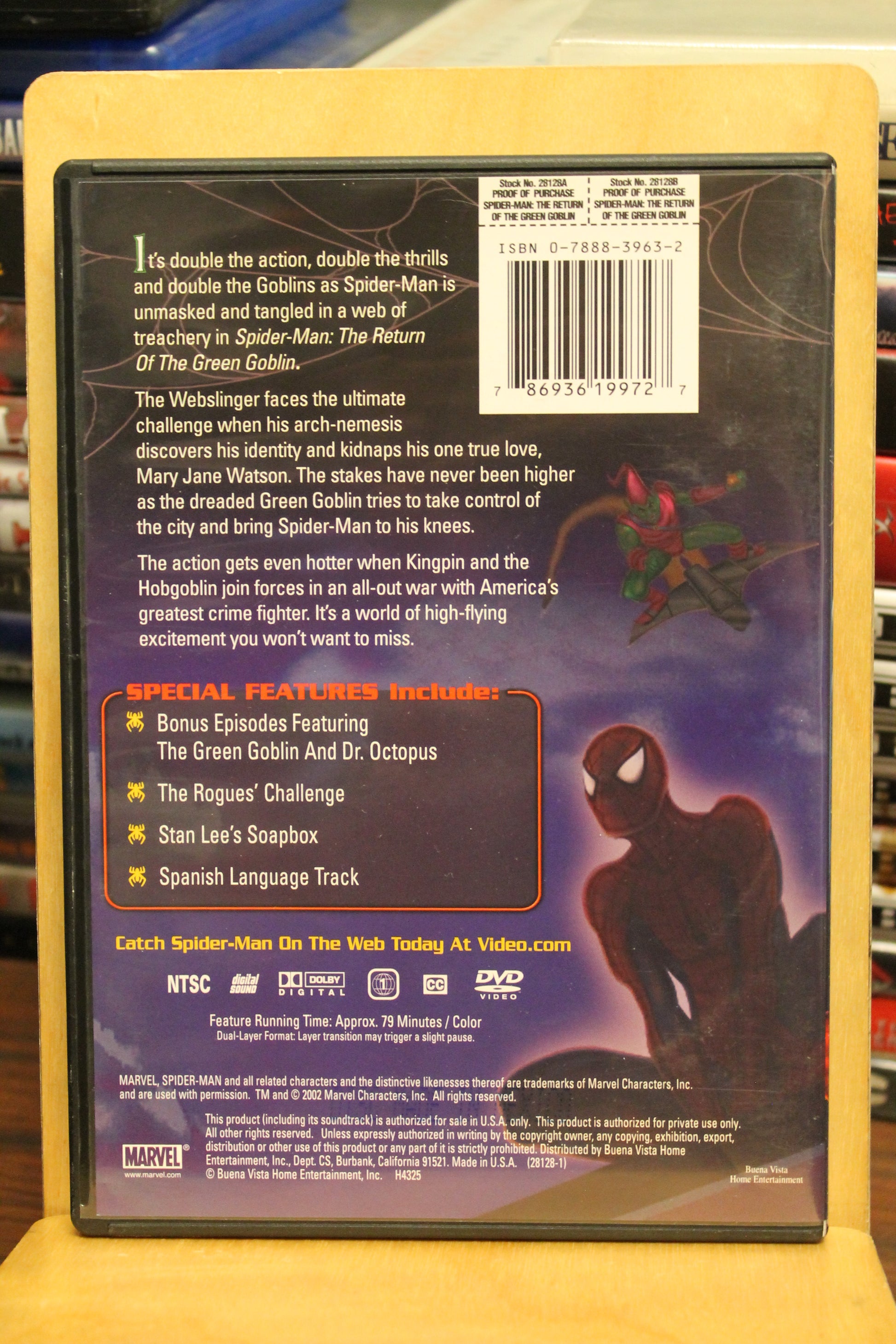 Spider-Man: The Return of the Green Goblin DVD