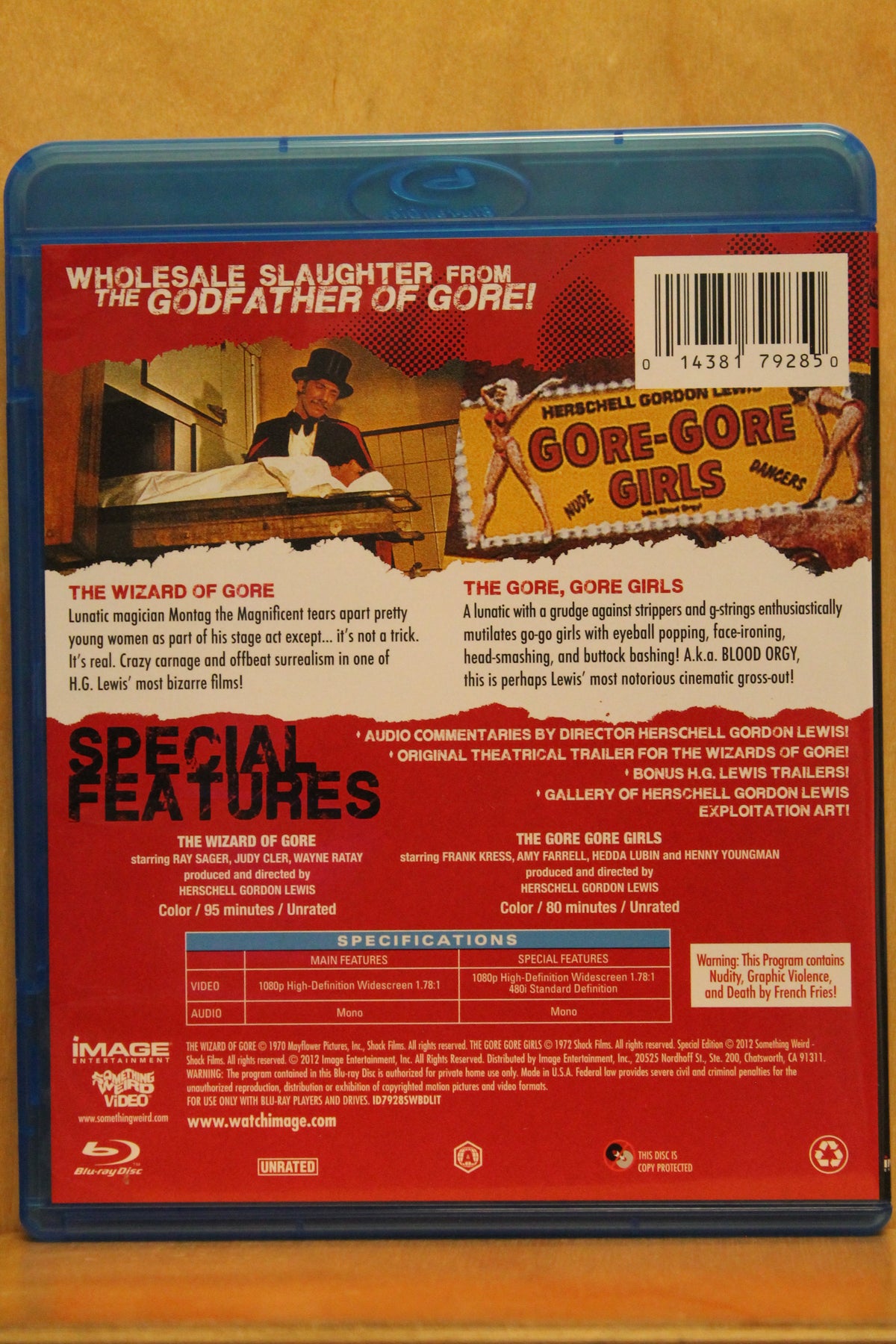 The Wizard of Gore / The Gore Gore Girls Blu-ray