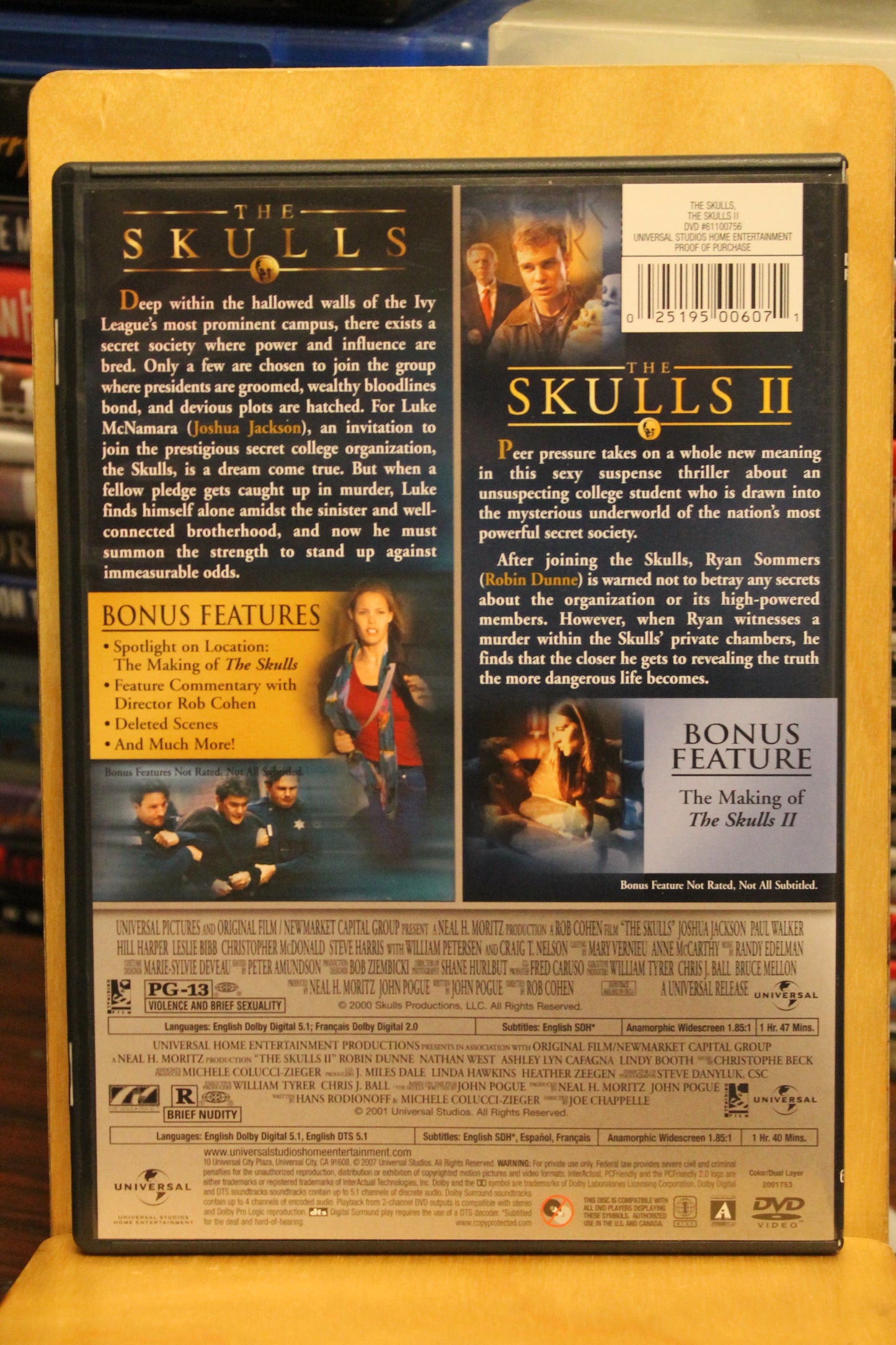 The Skulls / The Skulls II DVD