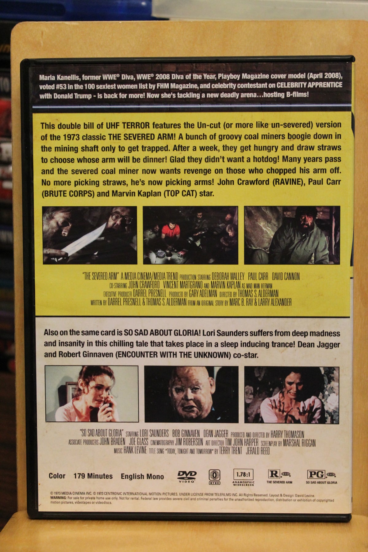 Maria's "B" Movie Mayhem DVD
