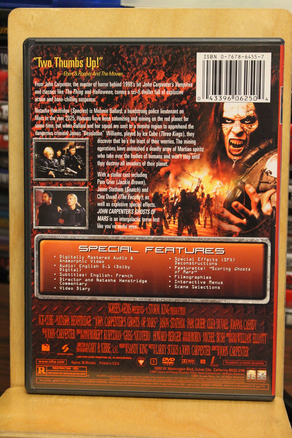 Ghosts of Mars DVD
