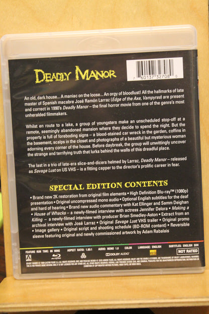 Deadly Manor Blu-ray