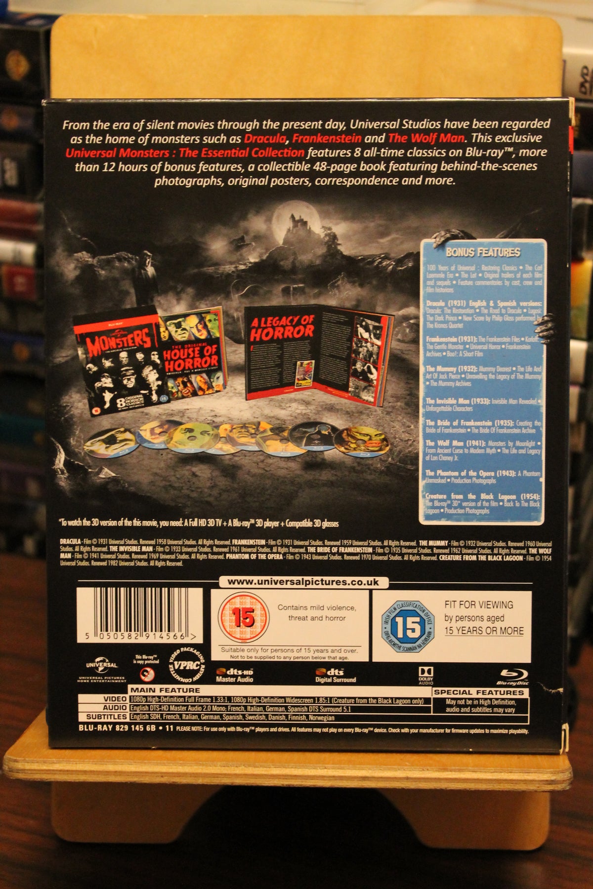 Universal Monsters: The Essential Collection Blu-ray