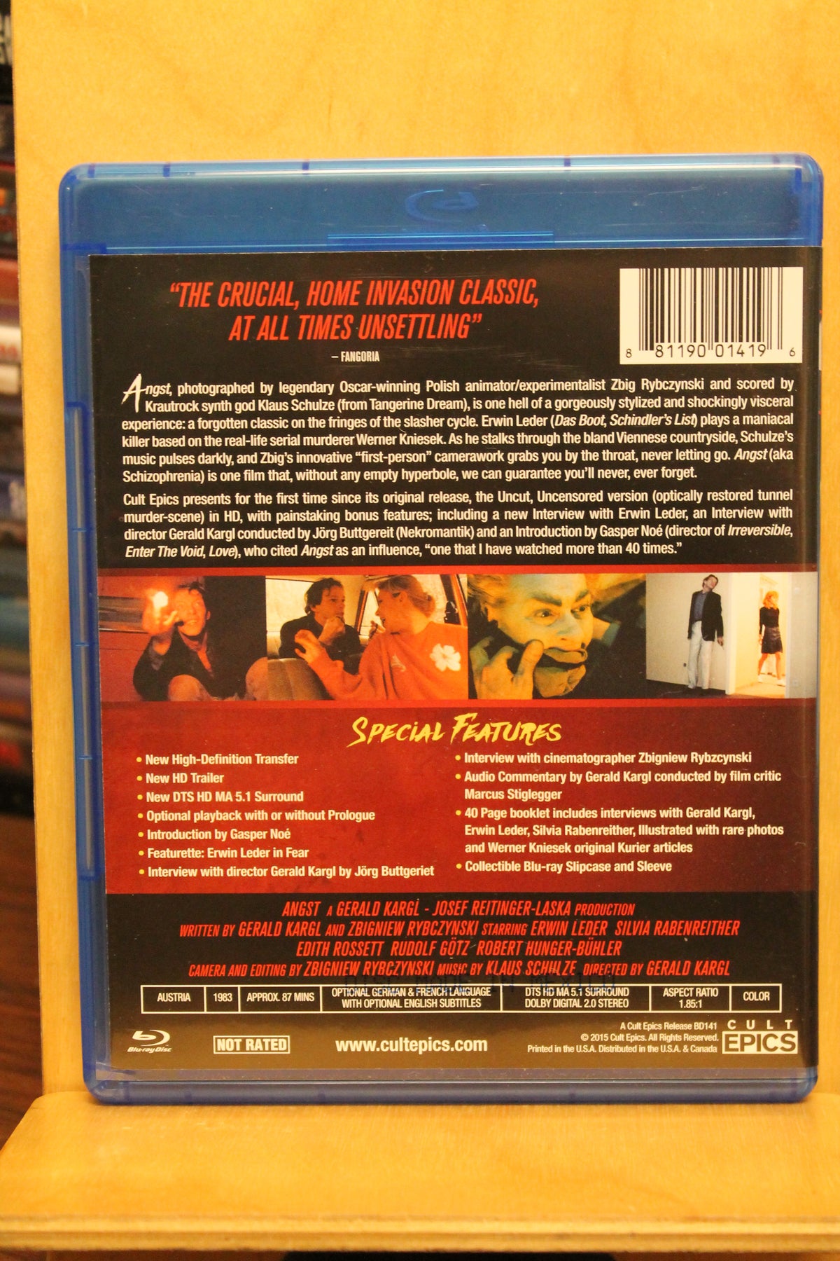 Angst Blu-ray