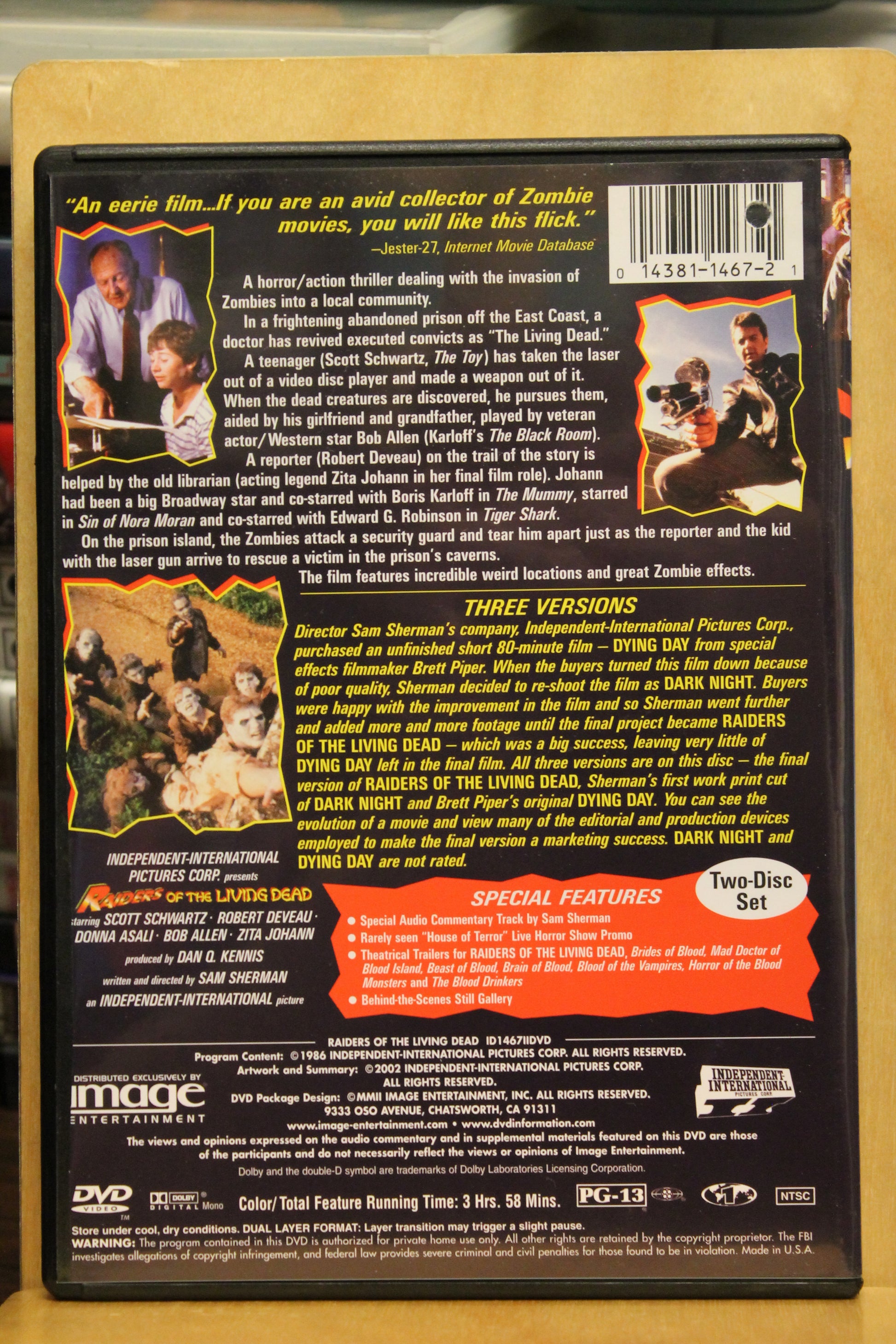 Raiders of the Living Dead DVD