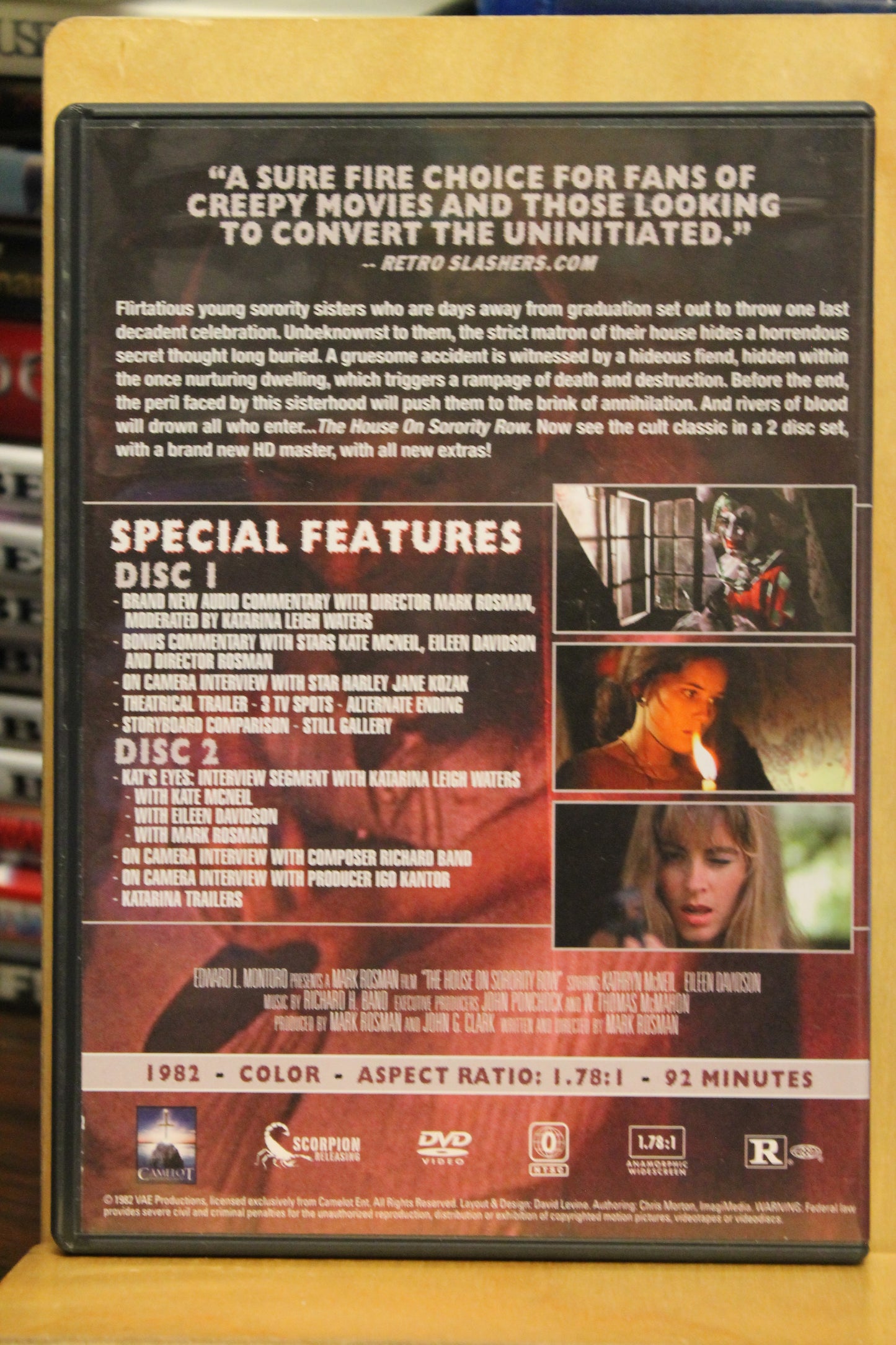 The House on Sorority Row DVD
