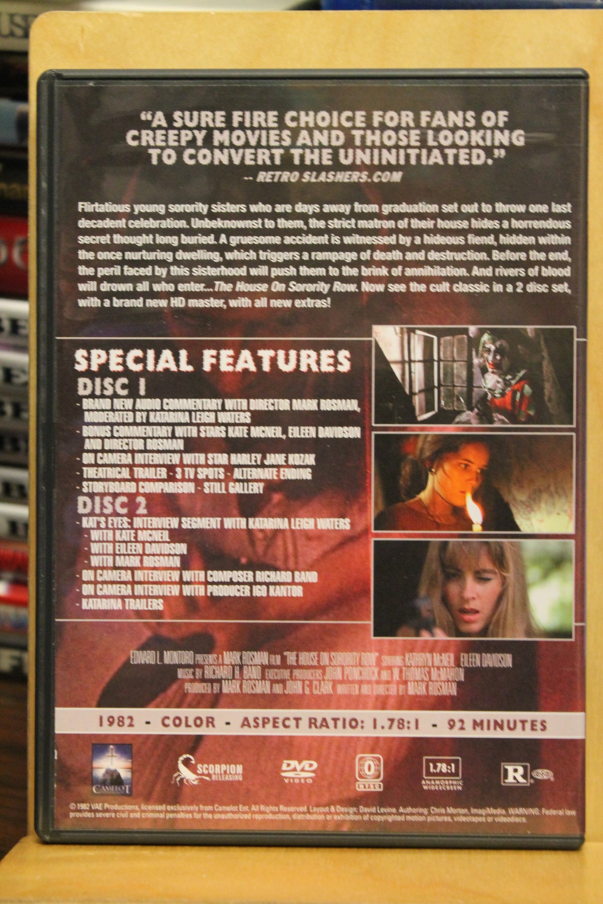 The House on Sorority Row DVD