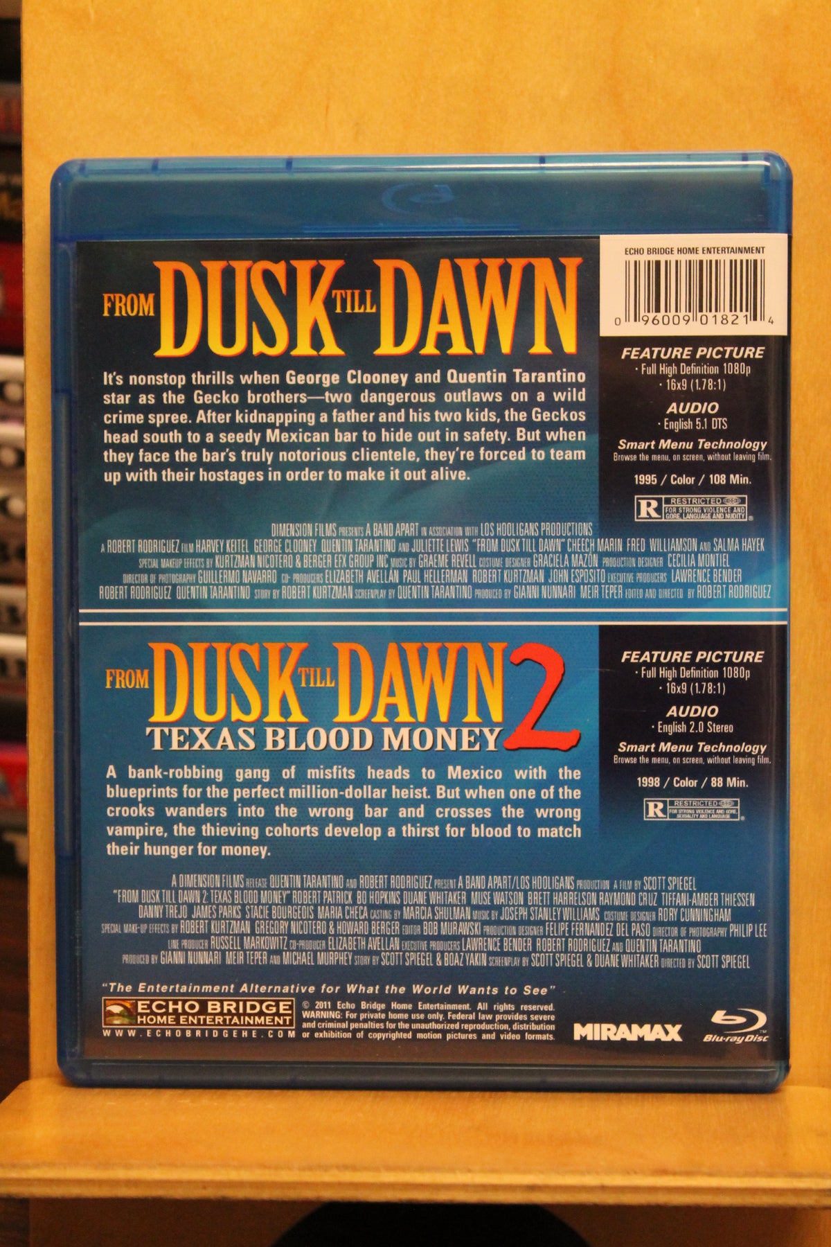 From Dusk Till Dawn / From Dusk Till Dawn 2: Texas Blood Money Blu-ray